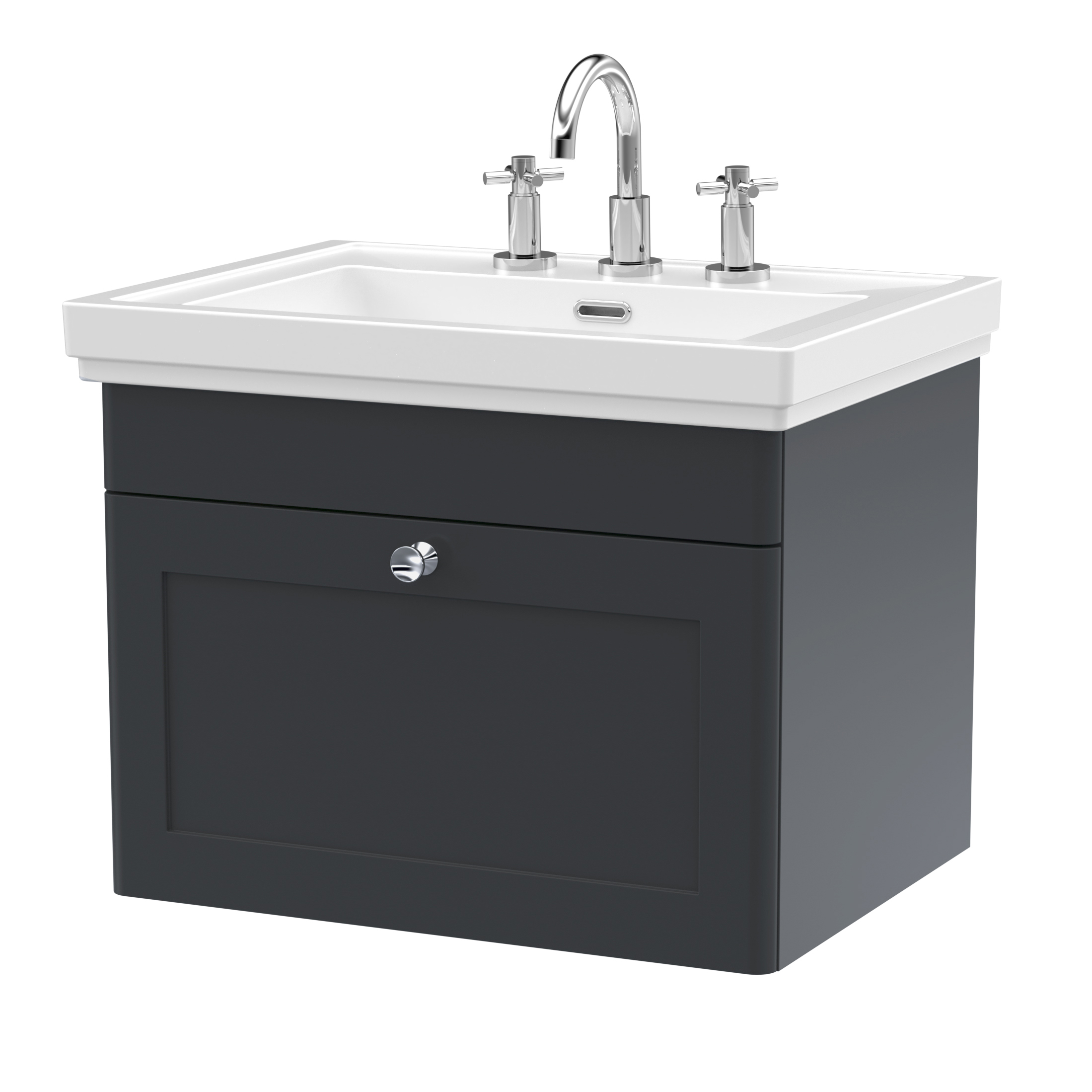 Butler & Rose Ophelia 600mm Wall Mounted 1 Drawer Vanity Unit & Basin
