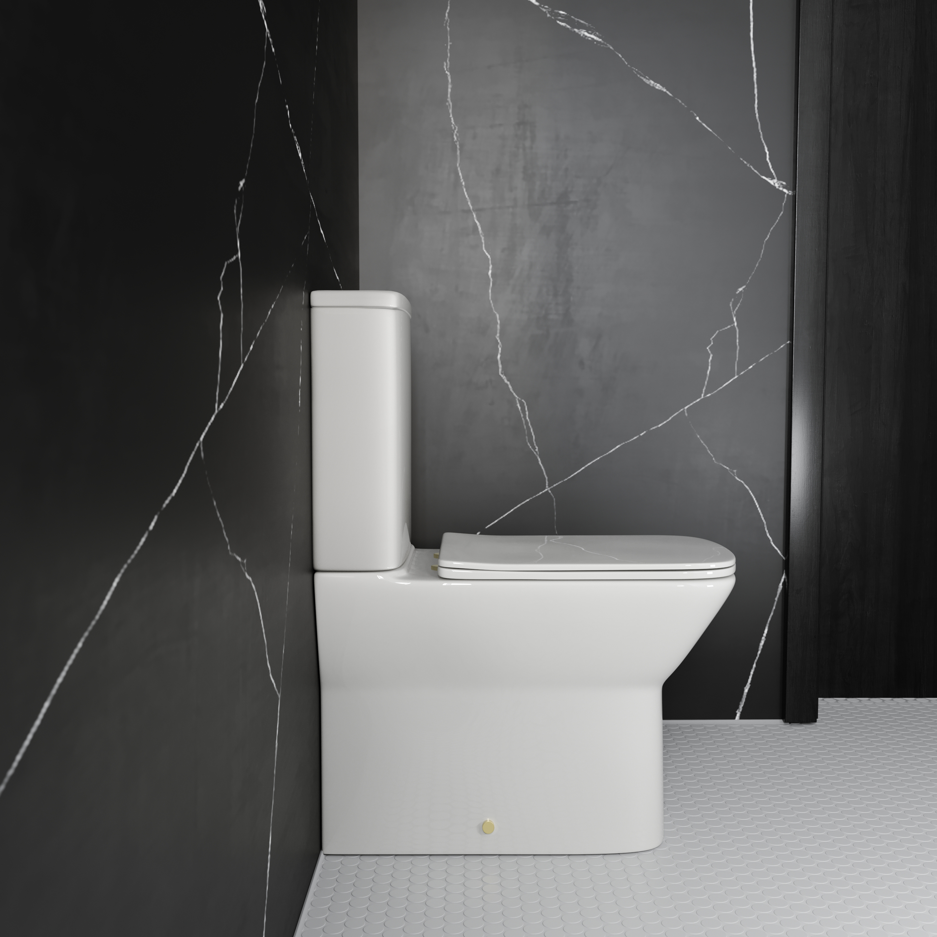 Harbour Alchemy Rimless Back to Wall Comfort Height Toilet & Soft Close Seat