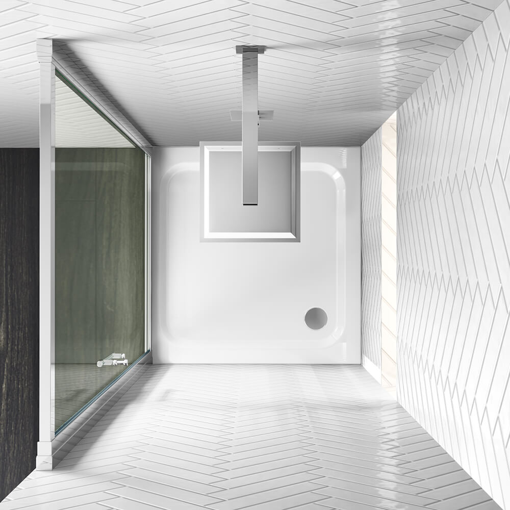 Harbour i6 Easy Clean 6mm Pivot Shower Door & Optional Side Panel