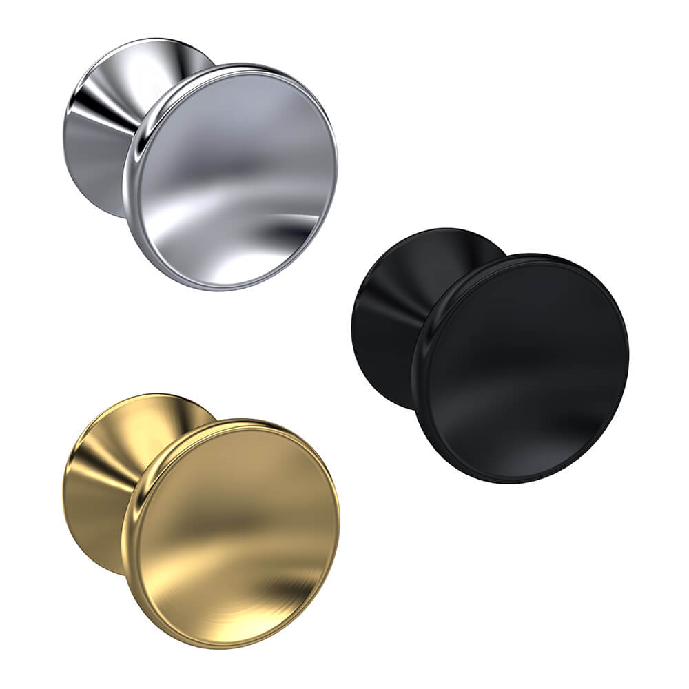 Drench Indented Round Knob Furniture Handle