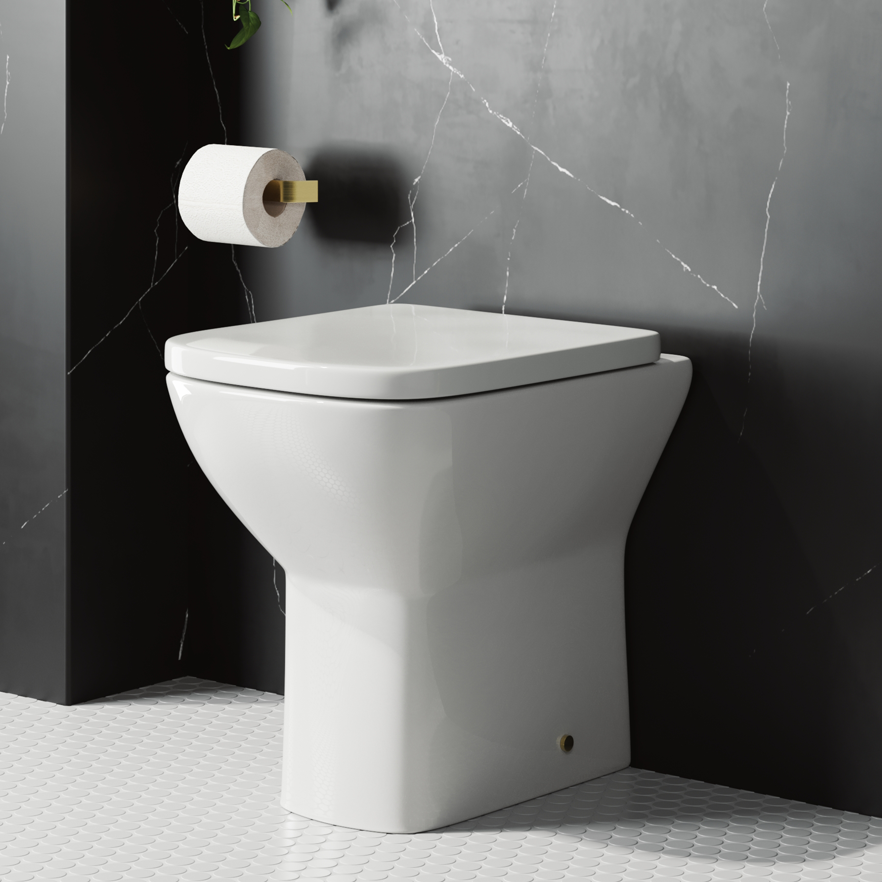 Harbour Alchemy Rimless Back To Wall Comfort Height Toilet & Soft Close Seat