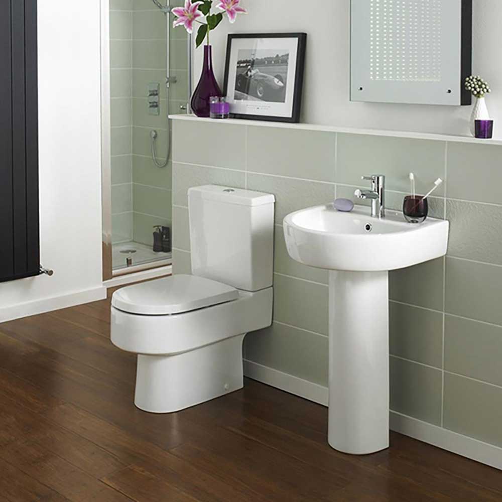 Christine Modern Close Coupled Toilet & Soft Close Seat