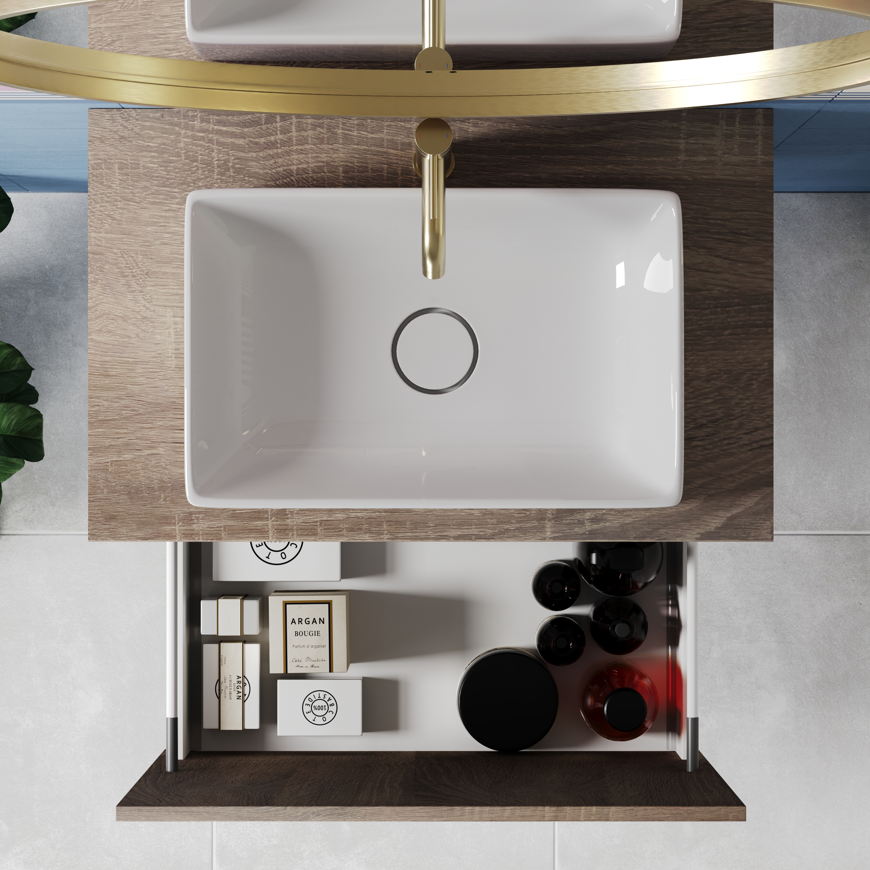 Billy 600mm Wall Hung Vanity Unit & Countertop