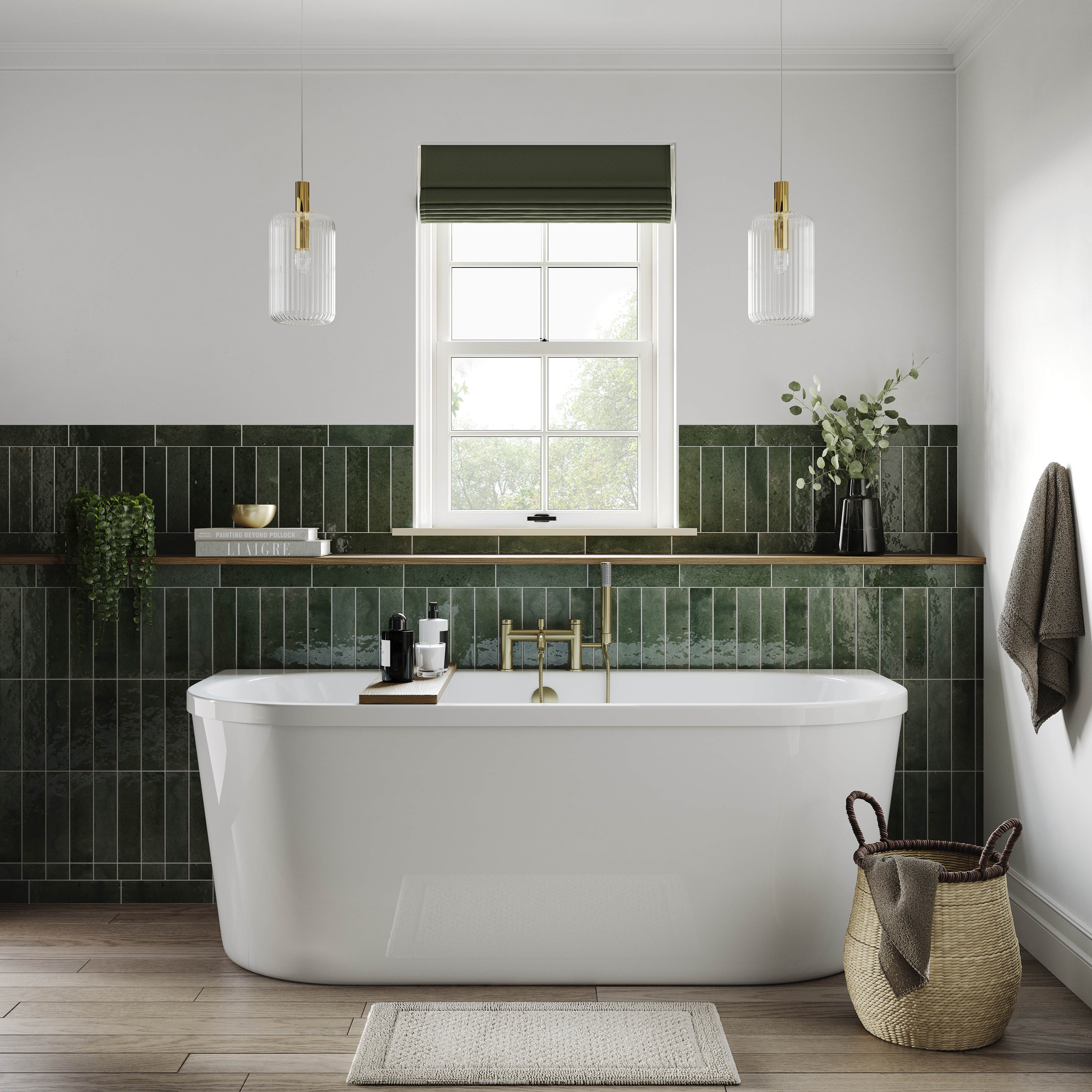 Crosswater Serene Back to Wall Bath - 1700x750mm