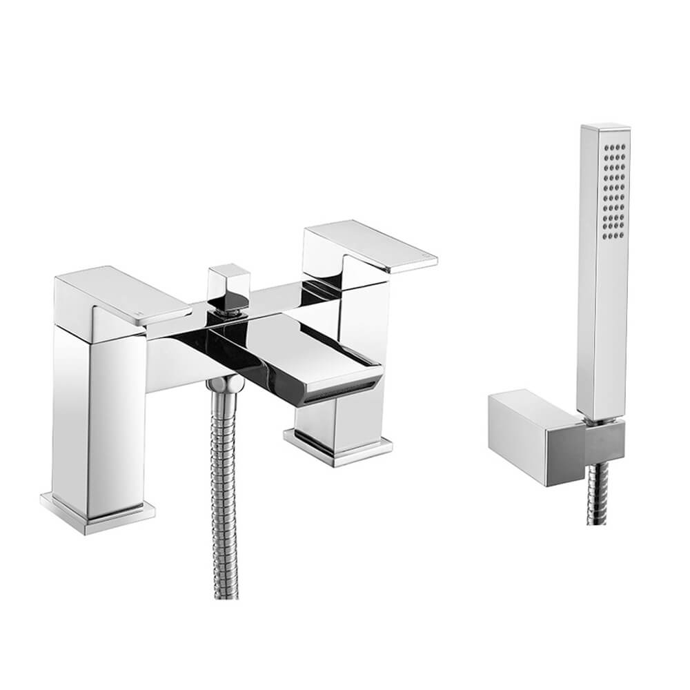 Vellamo Relate Waterfall Bath Shower Mixer with Shower Kit