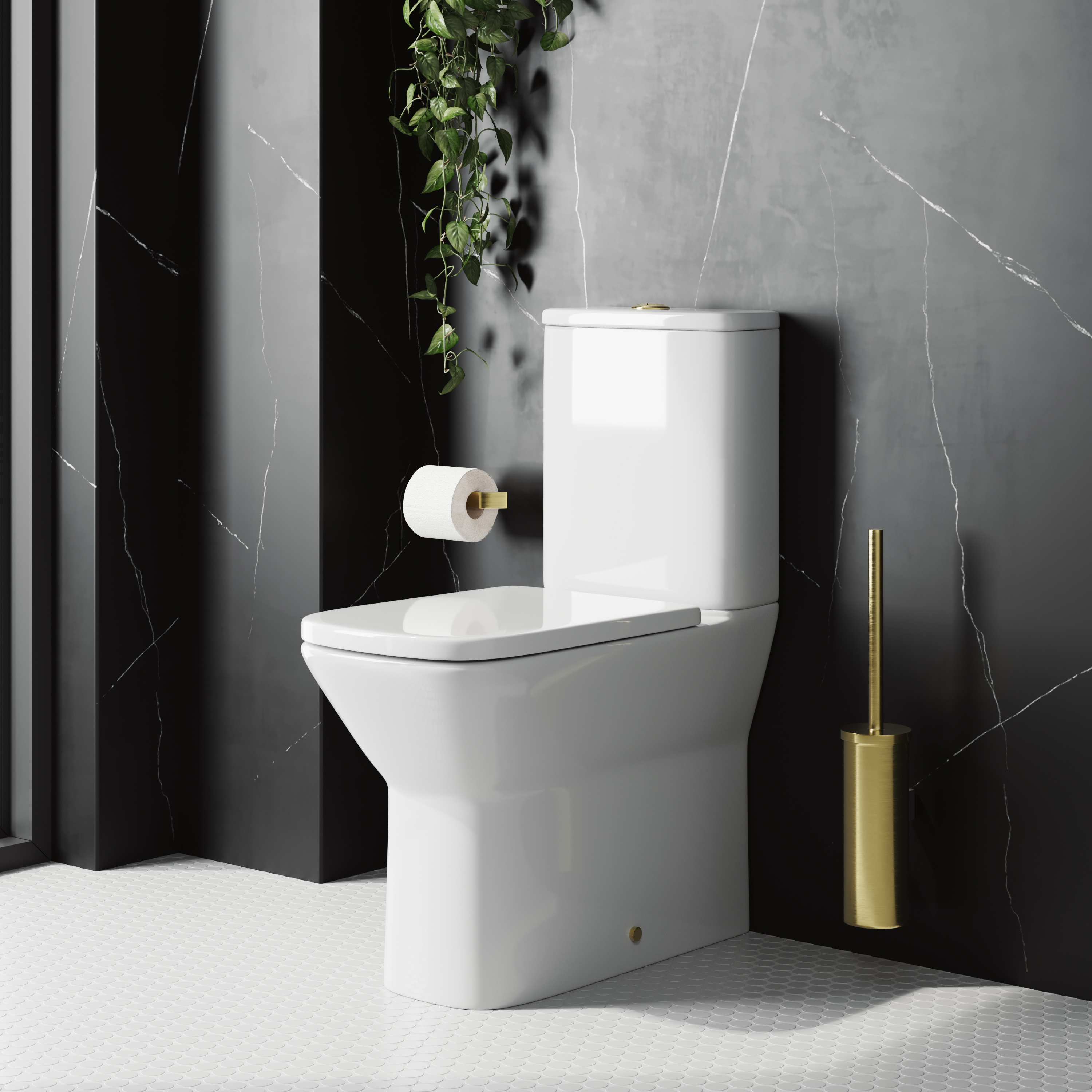 Harbour Alchemy Rimless Back to Wall Comfort Height Toilet & Soft Close Seat