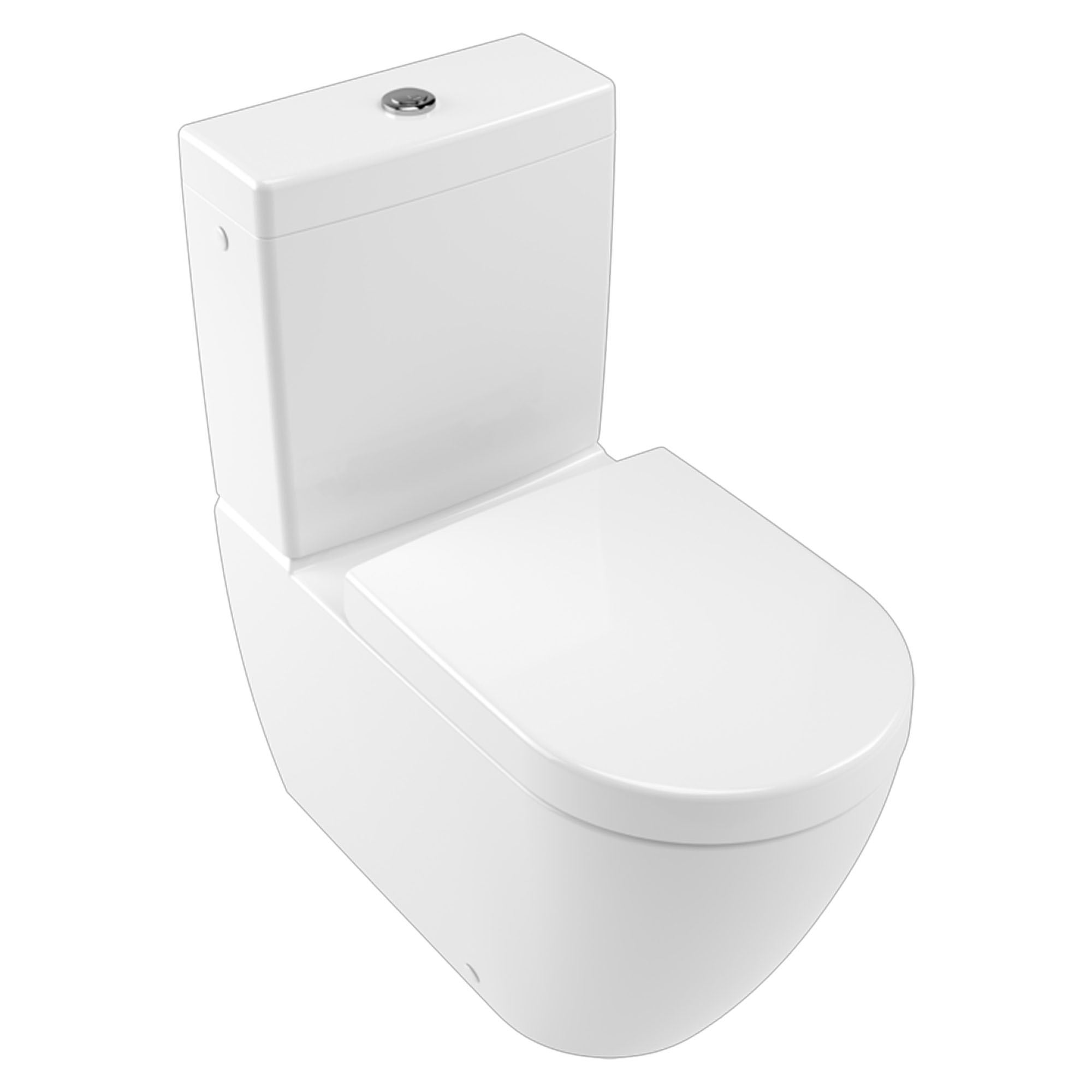 Villeroy & Boch Subway 2.0 Rimless Fully Back to Wall Close Coupled Toilet & Soft Close Seat