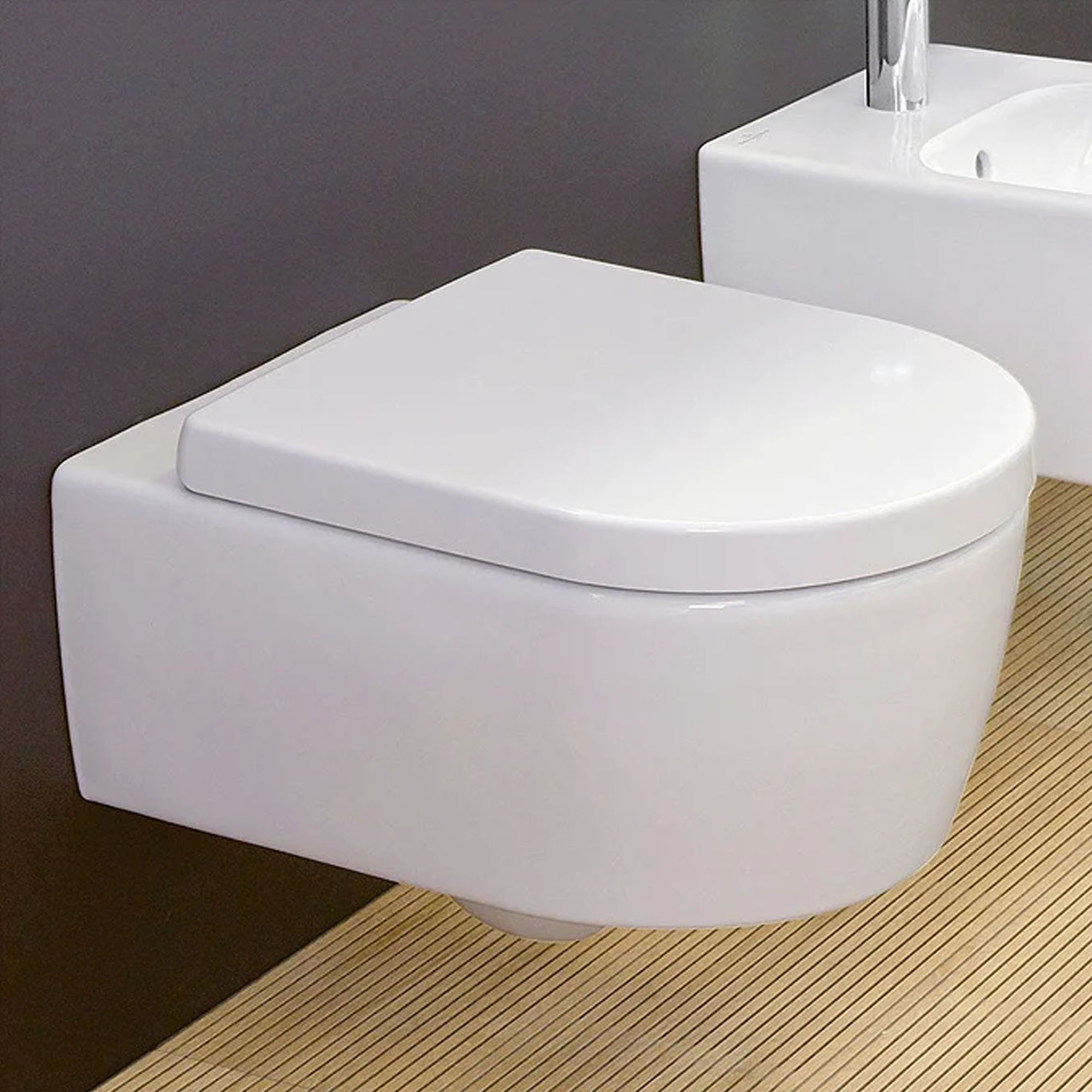 Villeroy & Boch Arto Rimless Wall Hung Toilet & Soft Close Seat
