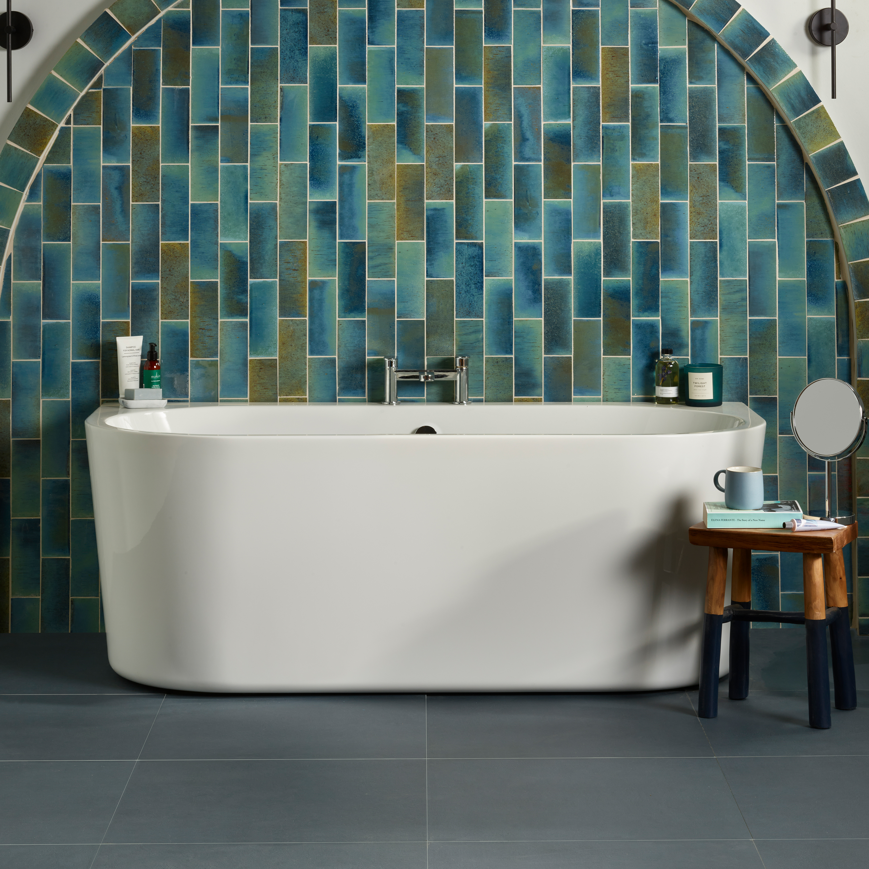 BC Designs Ancora Back to Wall Bath - 1640 x 760mm