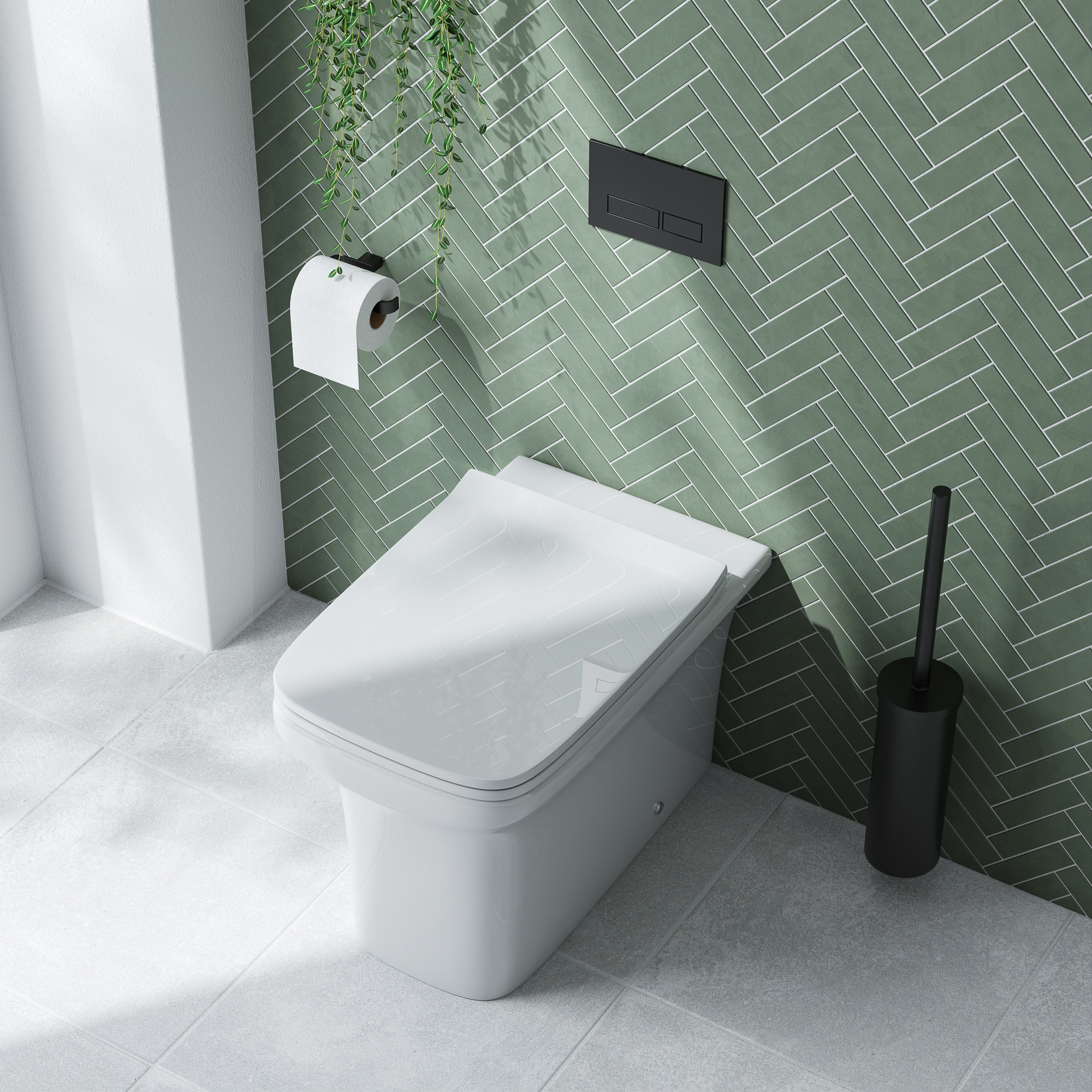 Emily Rimless Back To Wall Toilet & Soft Close Seat