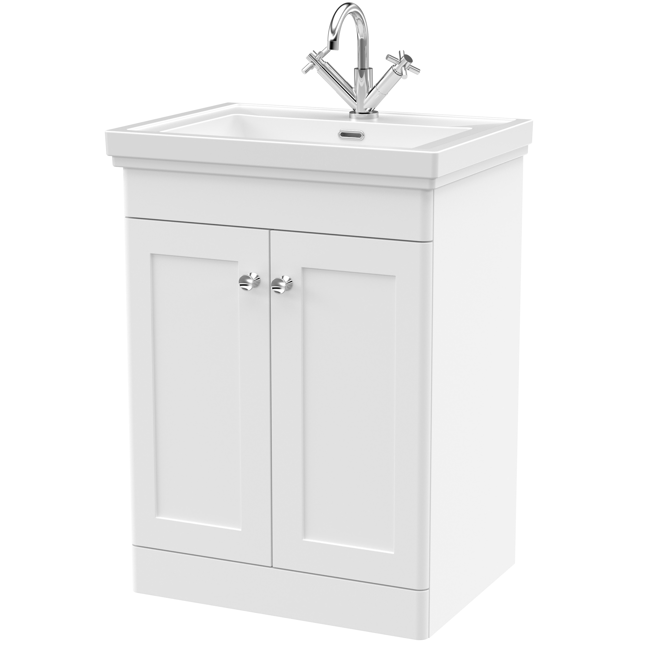 Butler & Rose Ophelia 600mm Floorstanding 2 Door Vanity Unit & Basin
