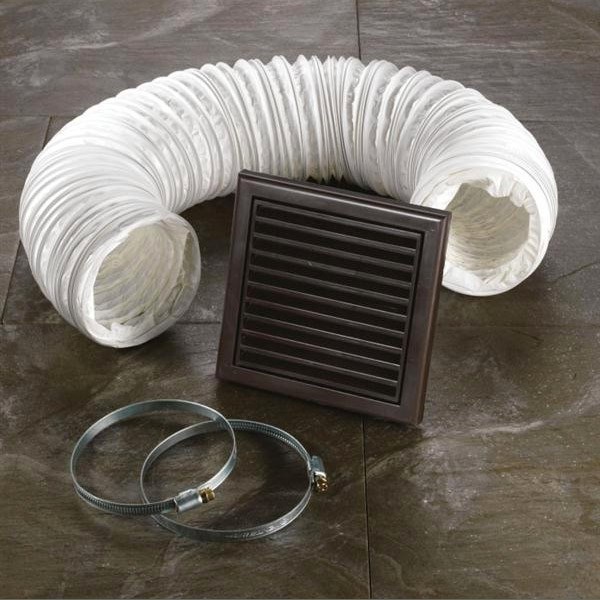 hib. Turbo Non-Illuminated Inline Bathroom Ventilation System - White