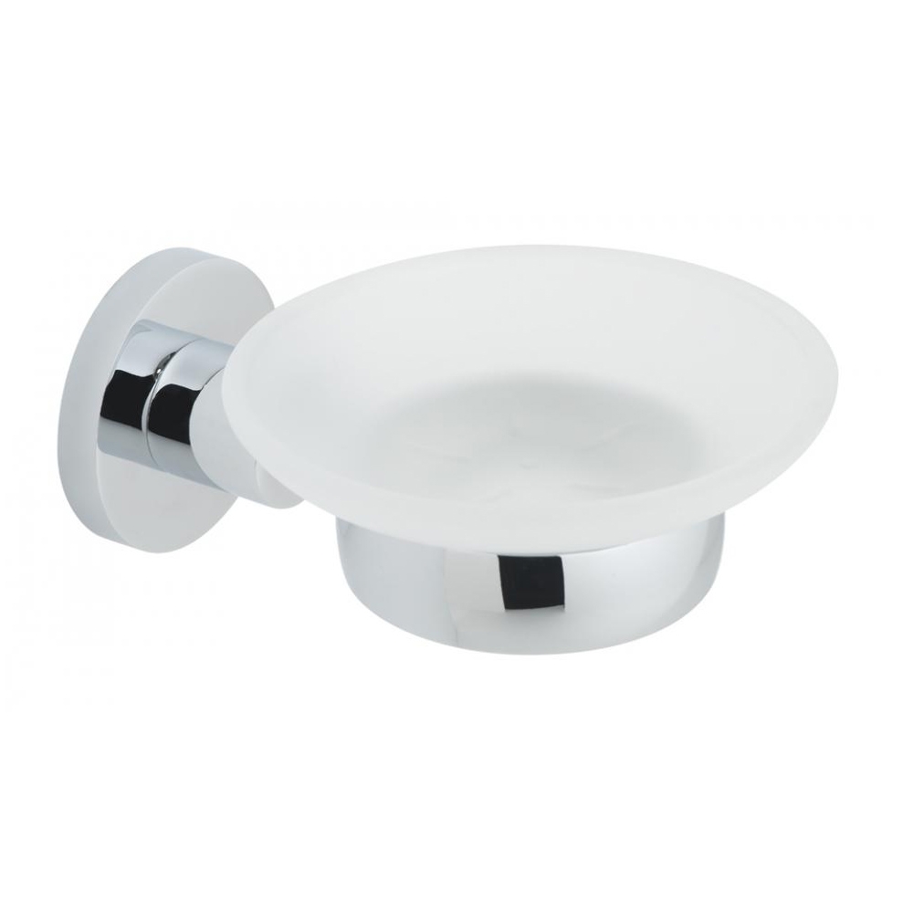 Vado Elements Frosted Glass Soap Dish and Holder