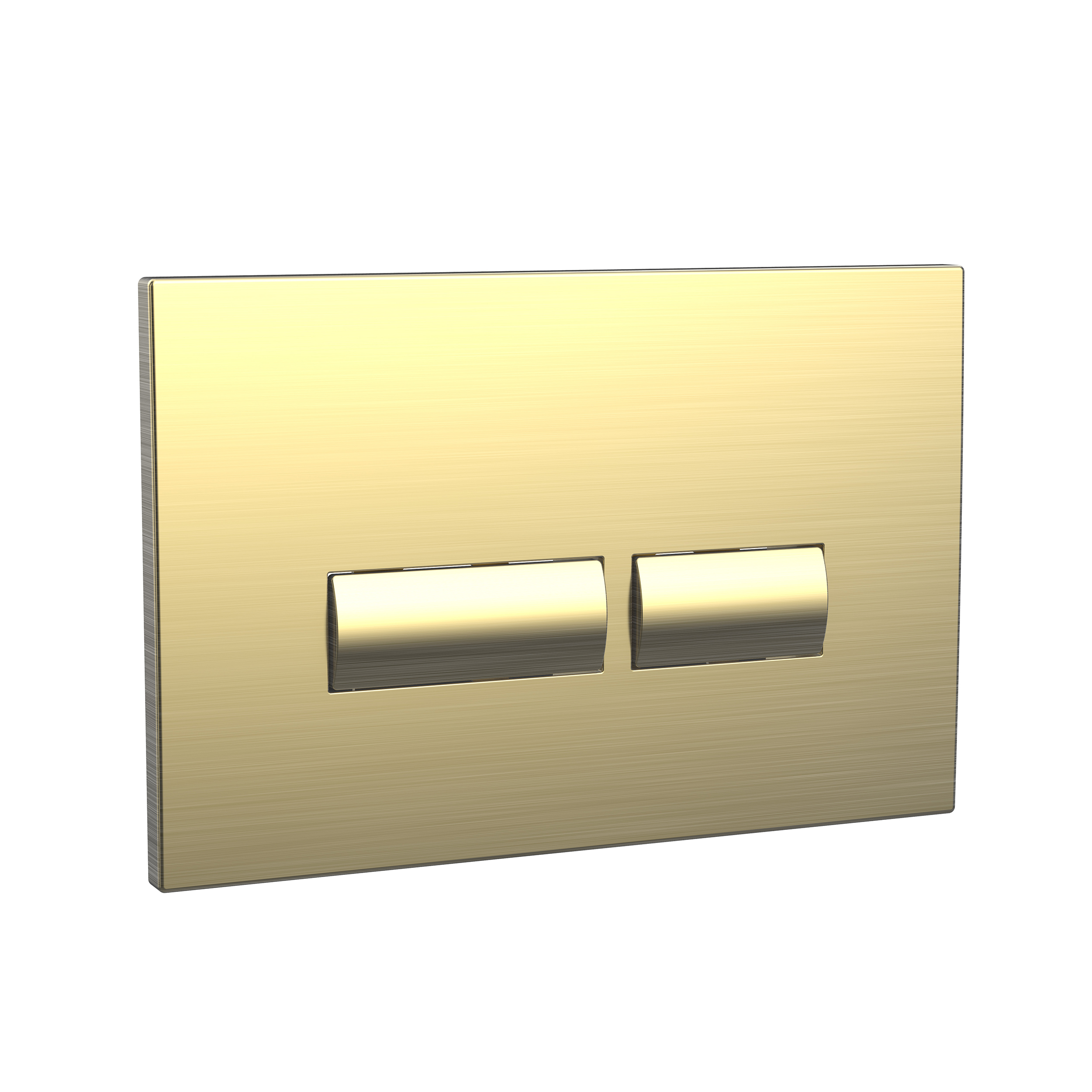 Dual Flush Plate with Angular Buttons