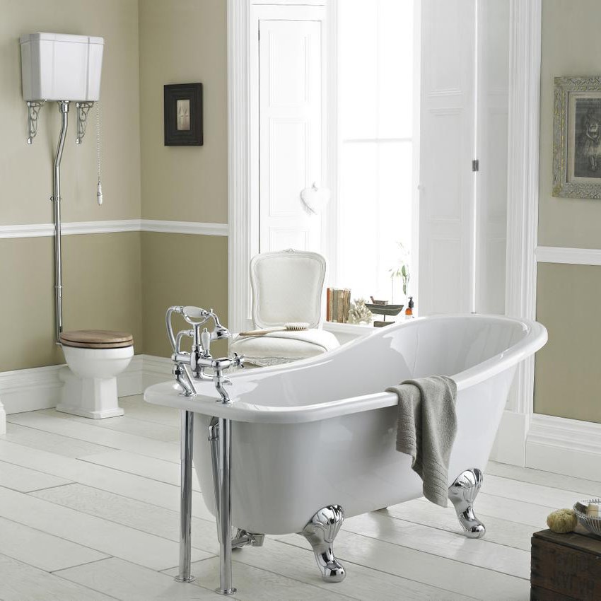 Butler & Rose Catherine High Level Toilet with Pan, Cistern & Flush Pipe Kit