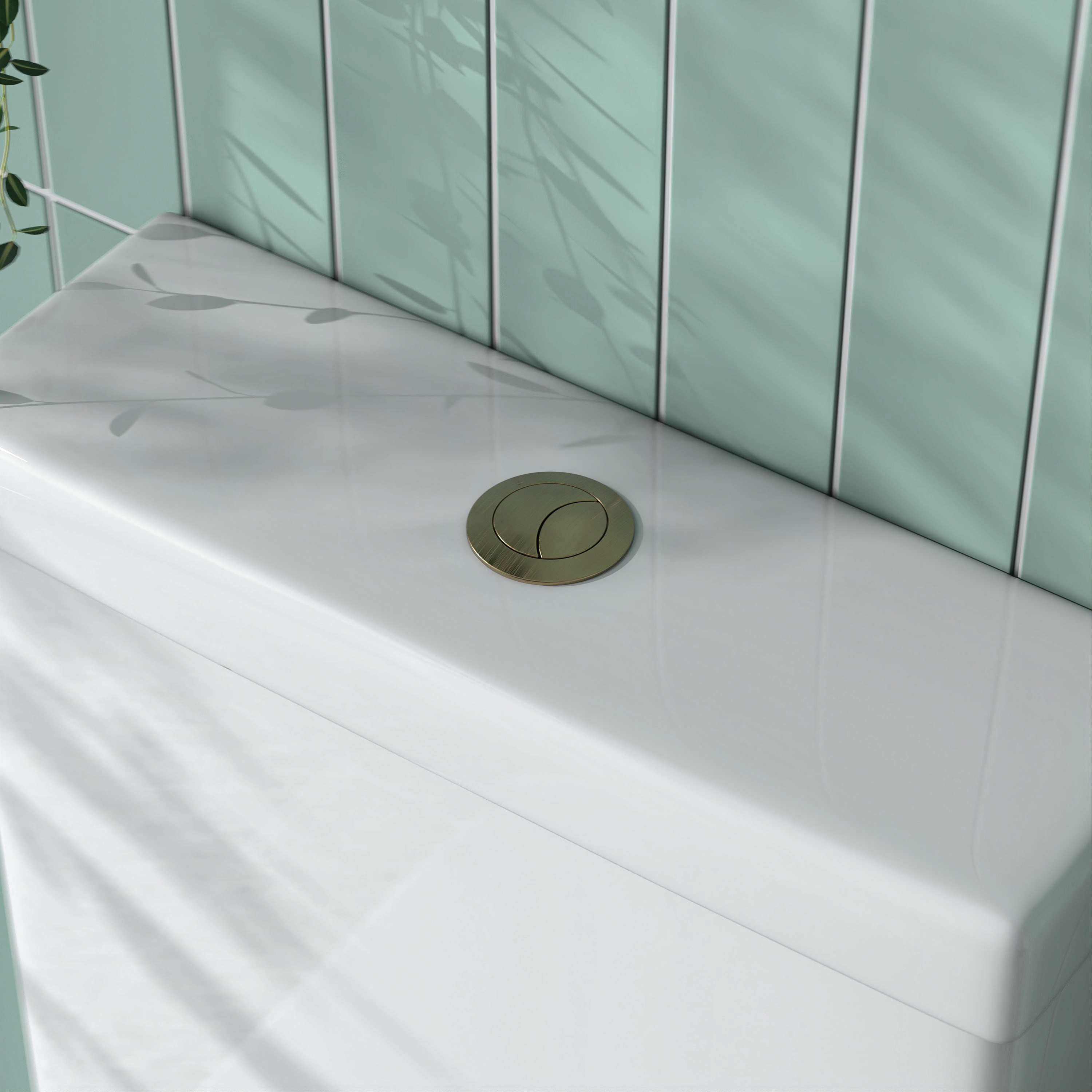 Harbour Cistern Flush Button 38mm - Brushed Brass