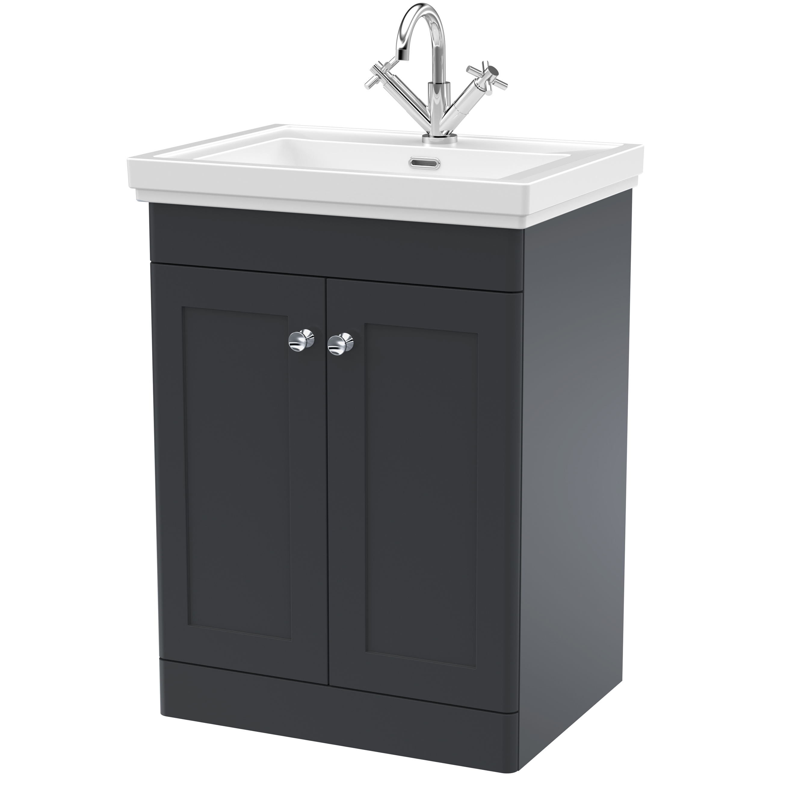 Butler & Rose Ophelia 600mm Floorstanding 2 Door Vanity Unit & Basin