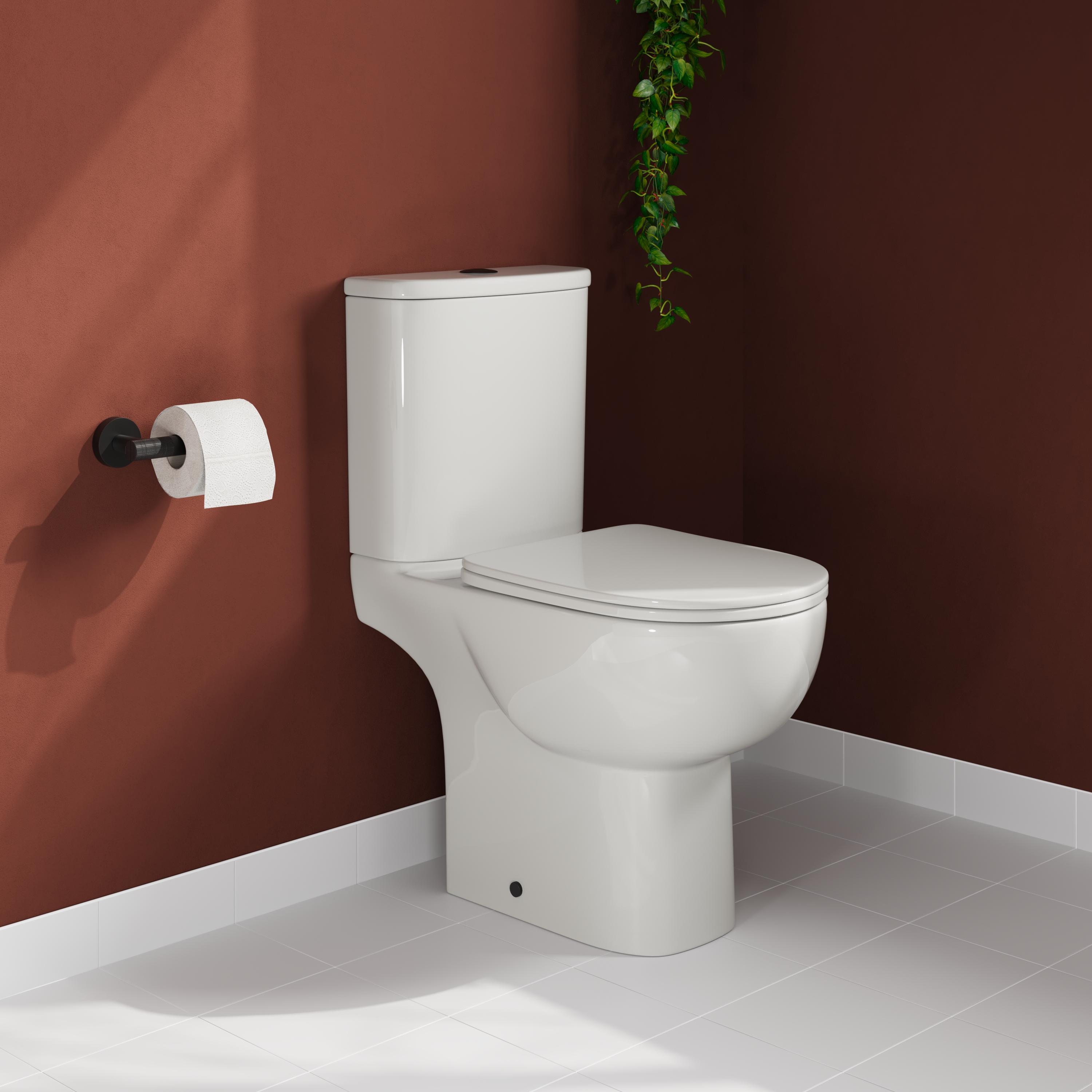 Harbour Serenity Rimless Close Coupled Toilet with Soft Close Seat