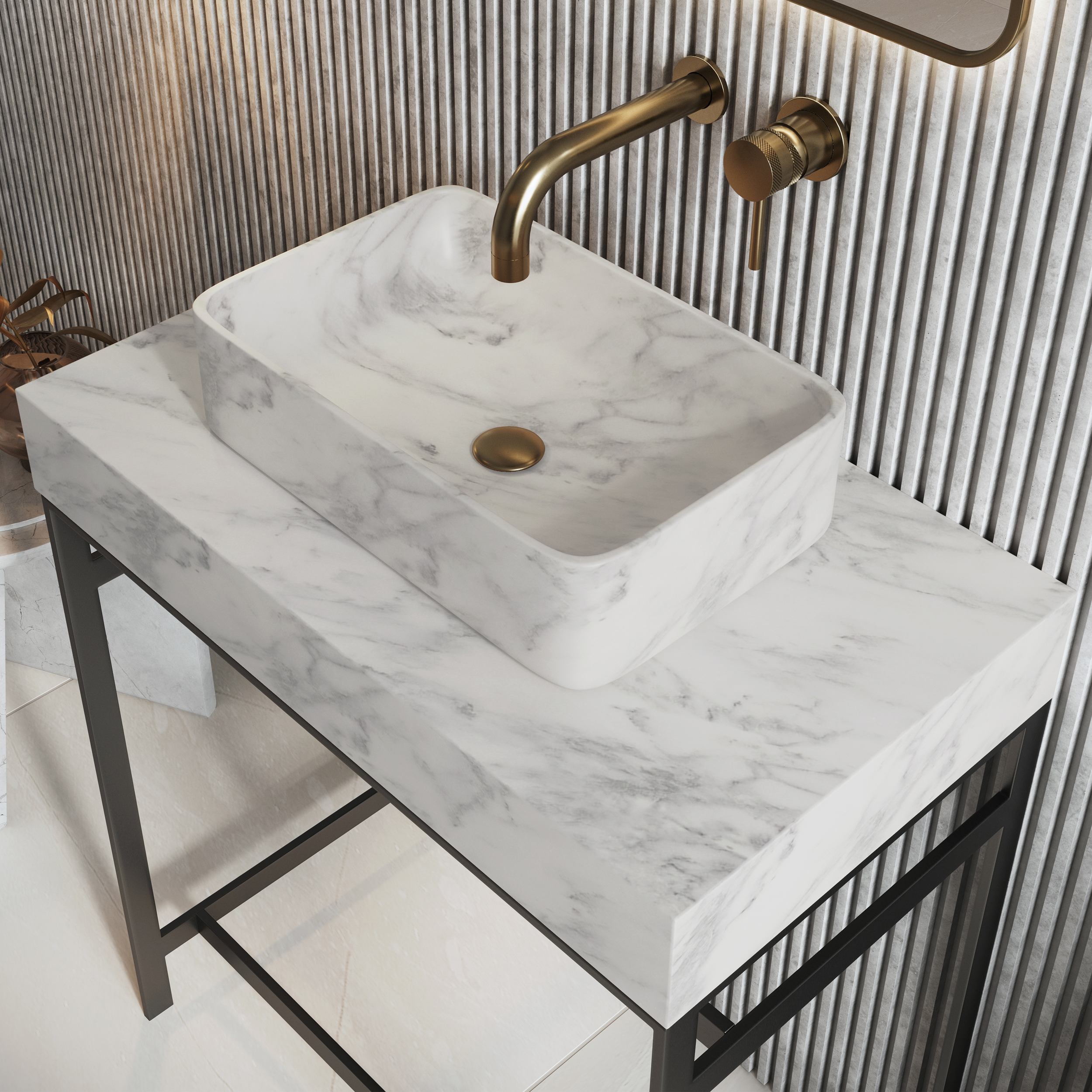 Harbour Tuscany 420mm Marble Countertop Basin