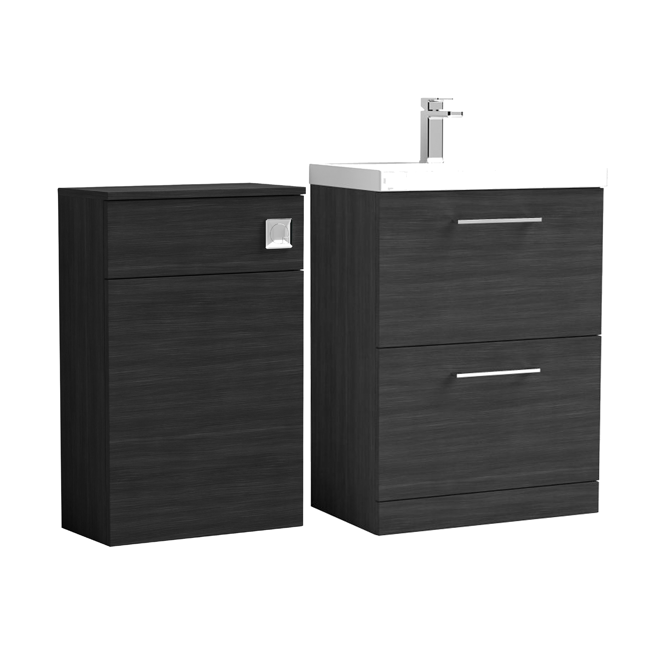 Erin 1100mm 2 Drawer Combination Basin & Toilet Unit