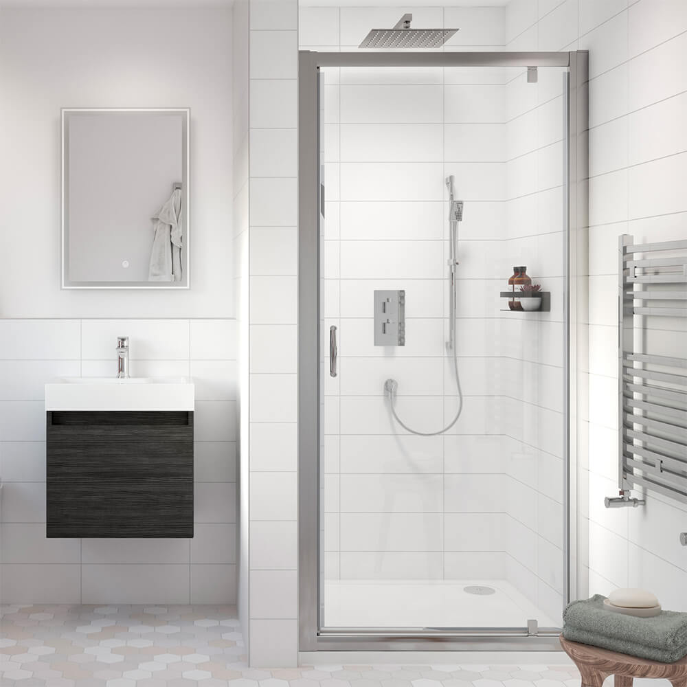 Harbour i5 5mm Pivot Shower Door & Optional Side Panel
