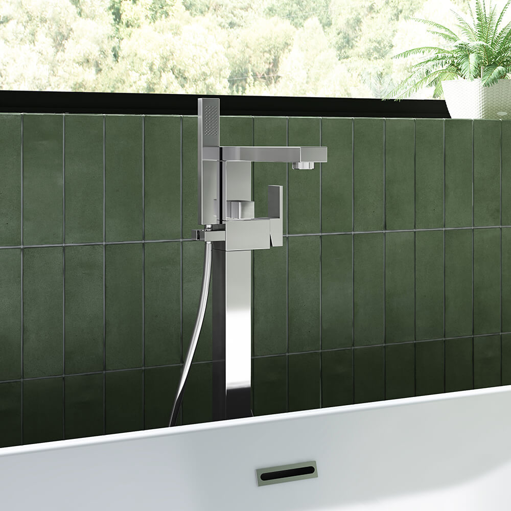 Vellamo Forte Freestanding Bath Shower Mixer with Shower Kit