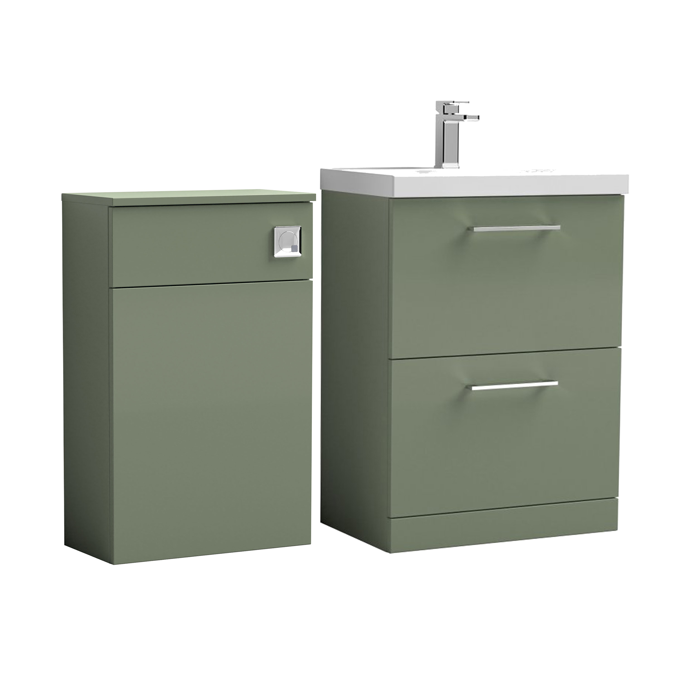 Erin 1100mm 2 Drawer Combination Basin & Toilet Unit