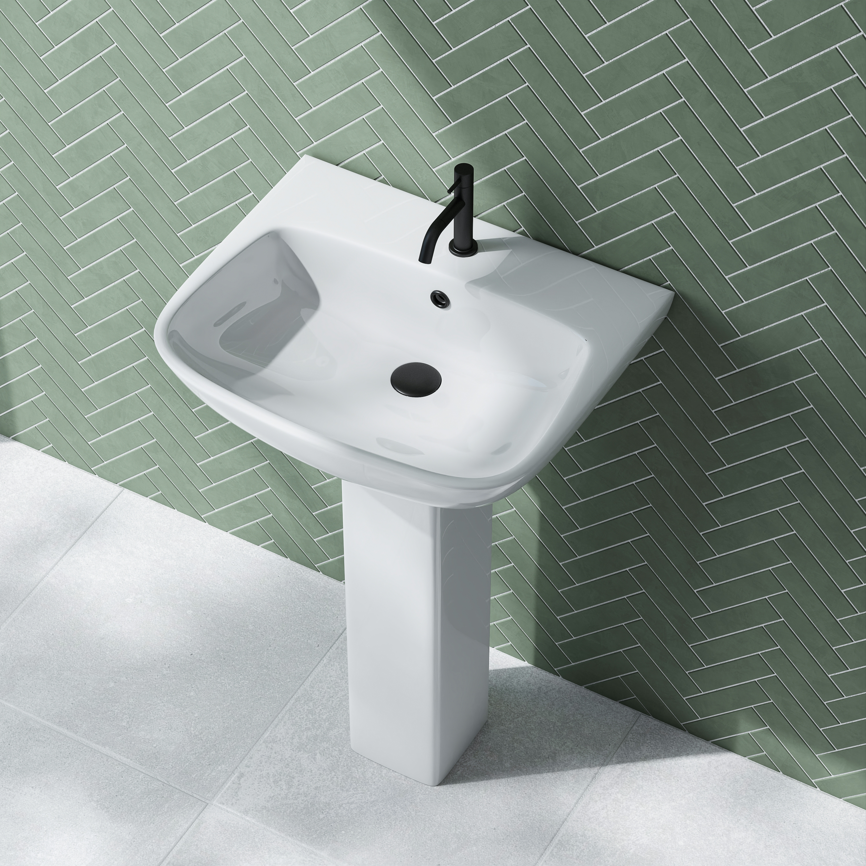Emily Modern Bathroom Suite with Rimless Toilet & Front Bath Panel