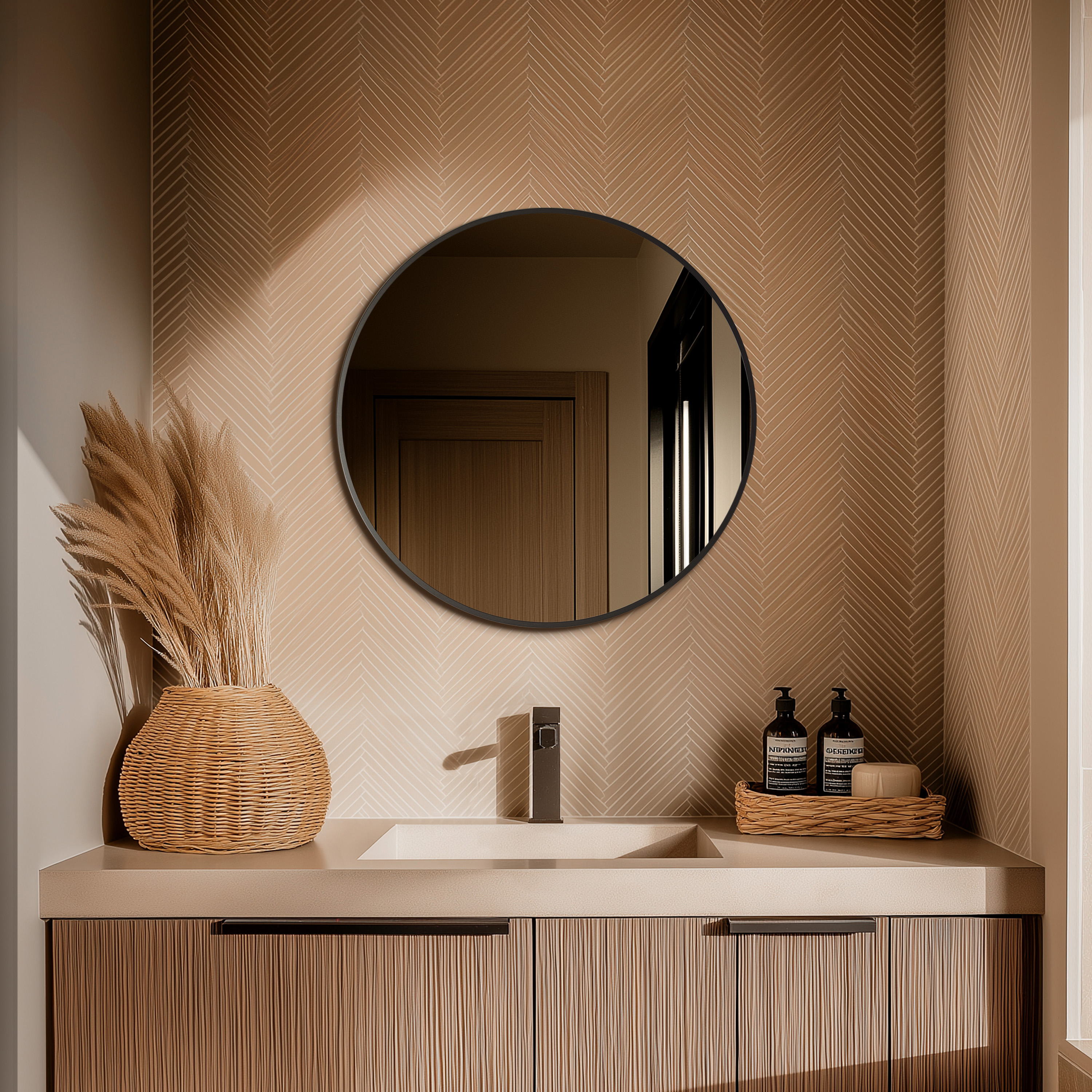 Origins Living Docklands Round Mirror - 600mm & 800mm