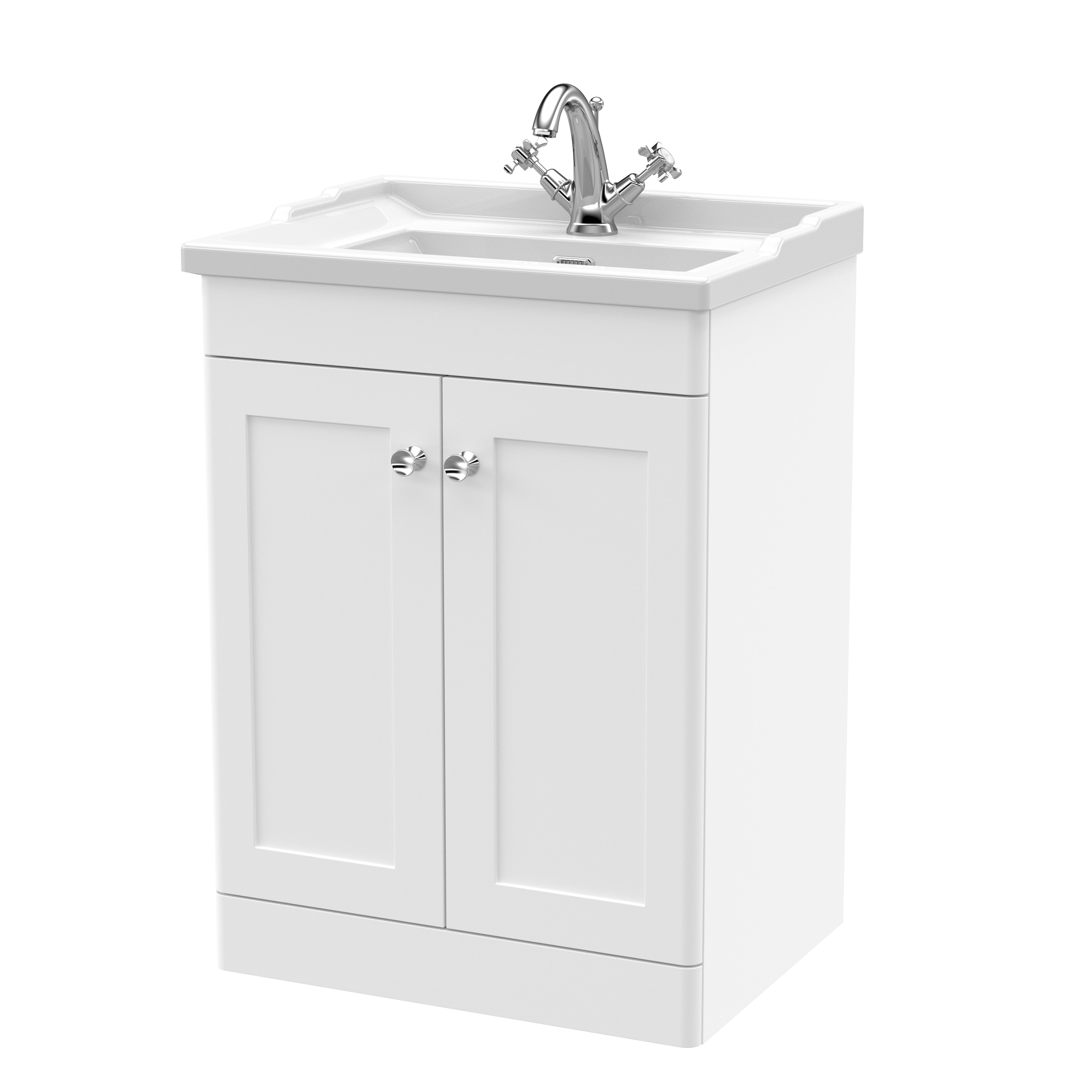 Butler & Rose Ophelia 600mm Floorstanding 2 Door Vanity Unit & Basin