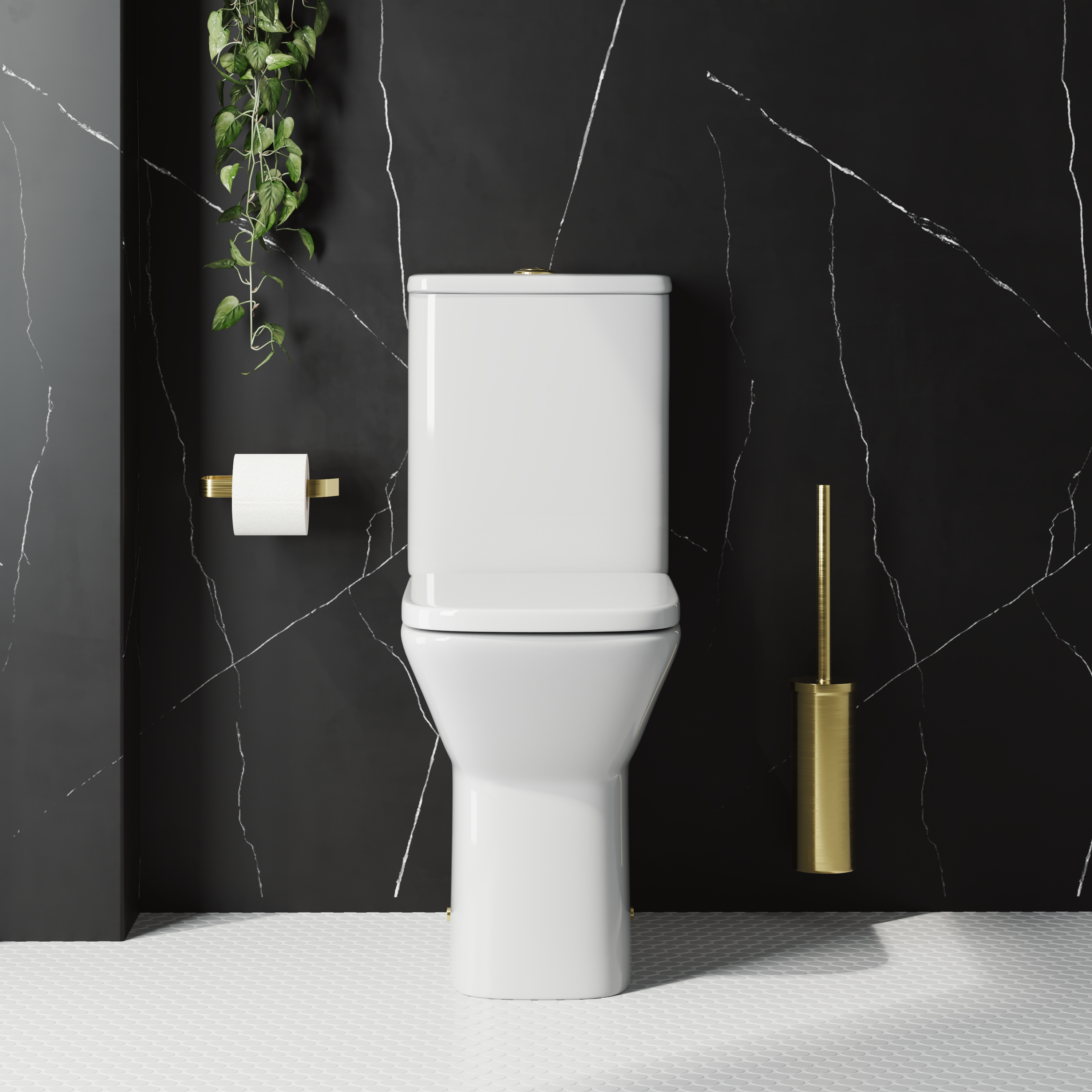 Harbour Alchemy Rimless Back to Wall Comfort Height Toilet & Soft Close Seat