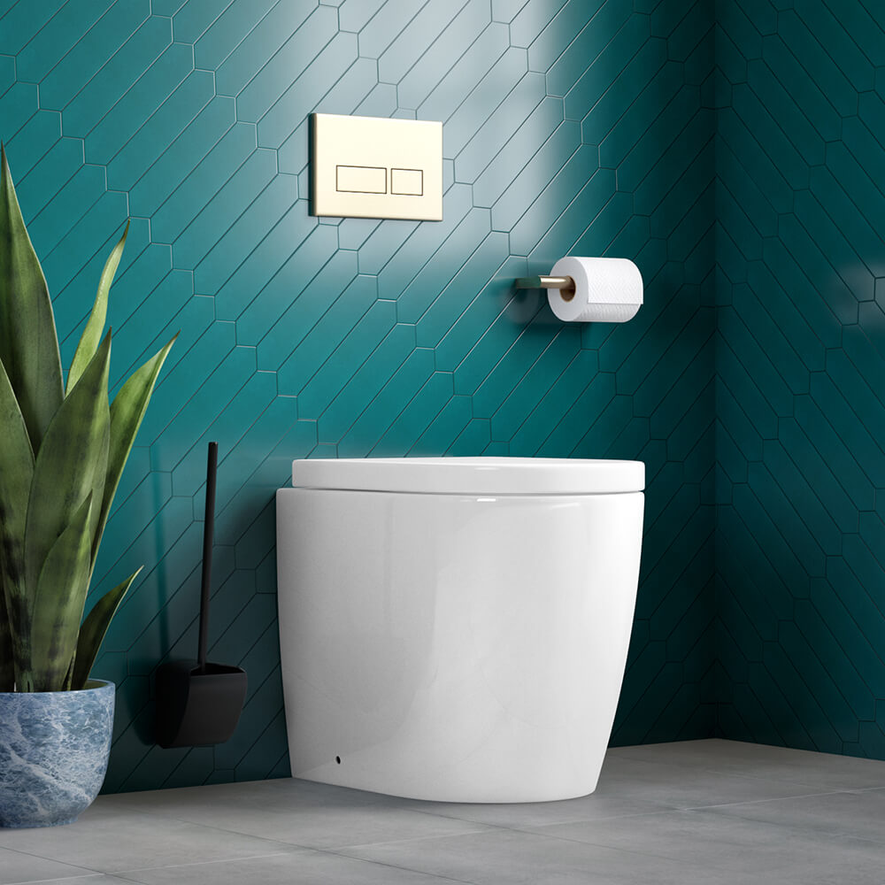 Harbour Clear Back to Wall Modern Toilet & Soft Close Seat
