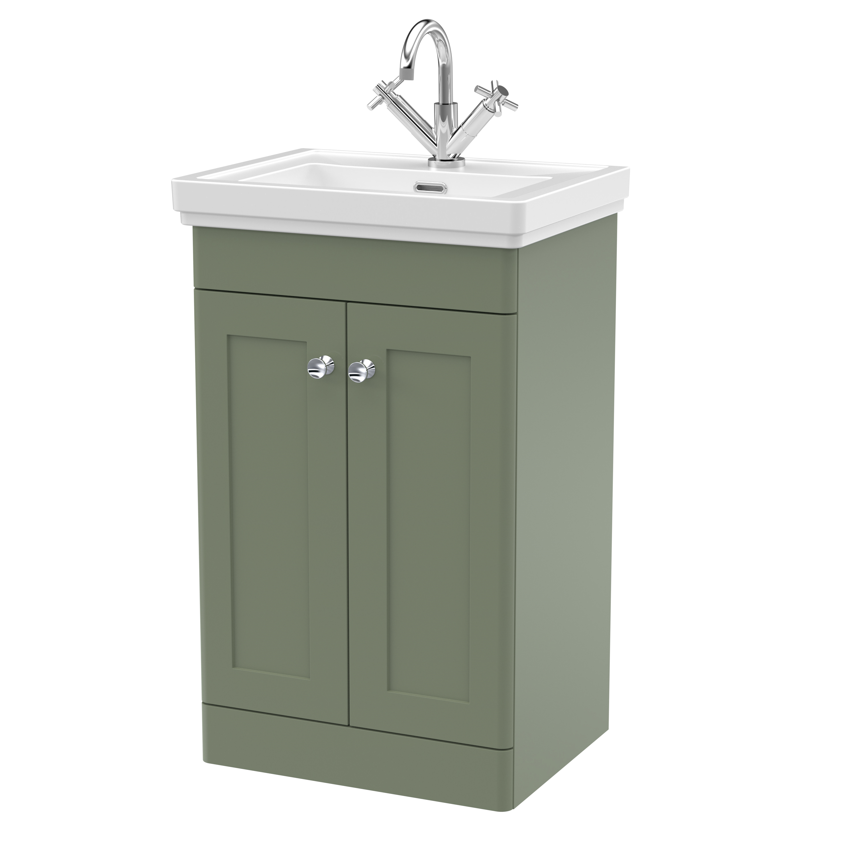 Butler & Rose Ophelia 500mm Floorstanding 2 Door Vanity Unit & Basin