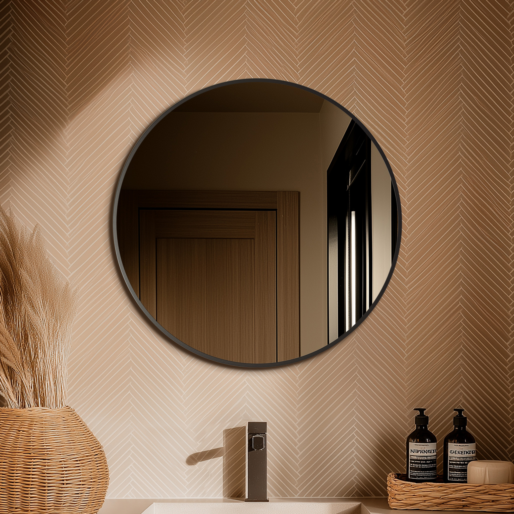 Origins Living Docklands Round Mirror - 600mm & 800mm