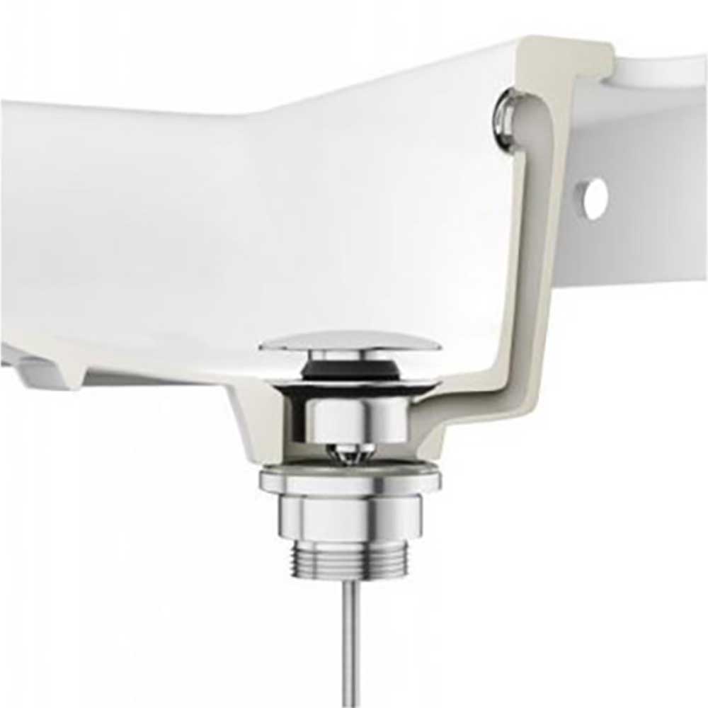 Vado Universal Clic Clac Chrome Basin Waste - For Basins With or Without an Overflow