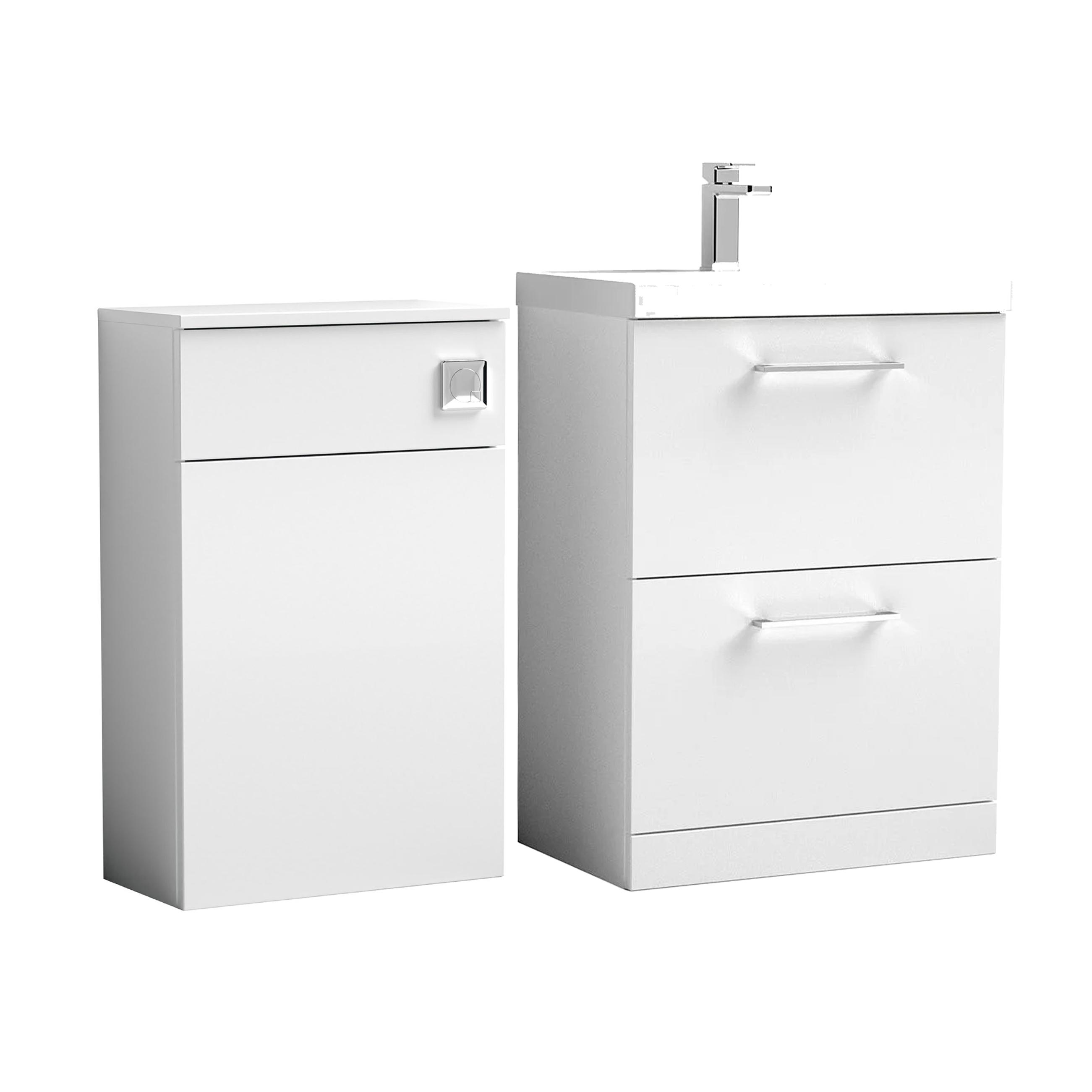 Erin 1100mm 2 Drawer Combination Basin & Toilet Unit