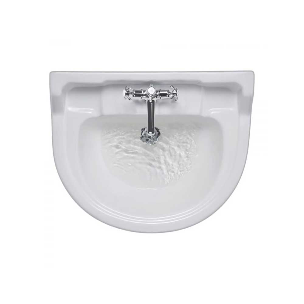 Burlington Edwardian 56cm Round Basin with Pedestal