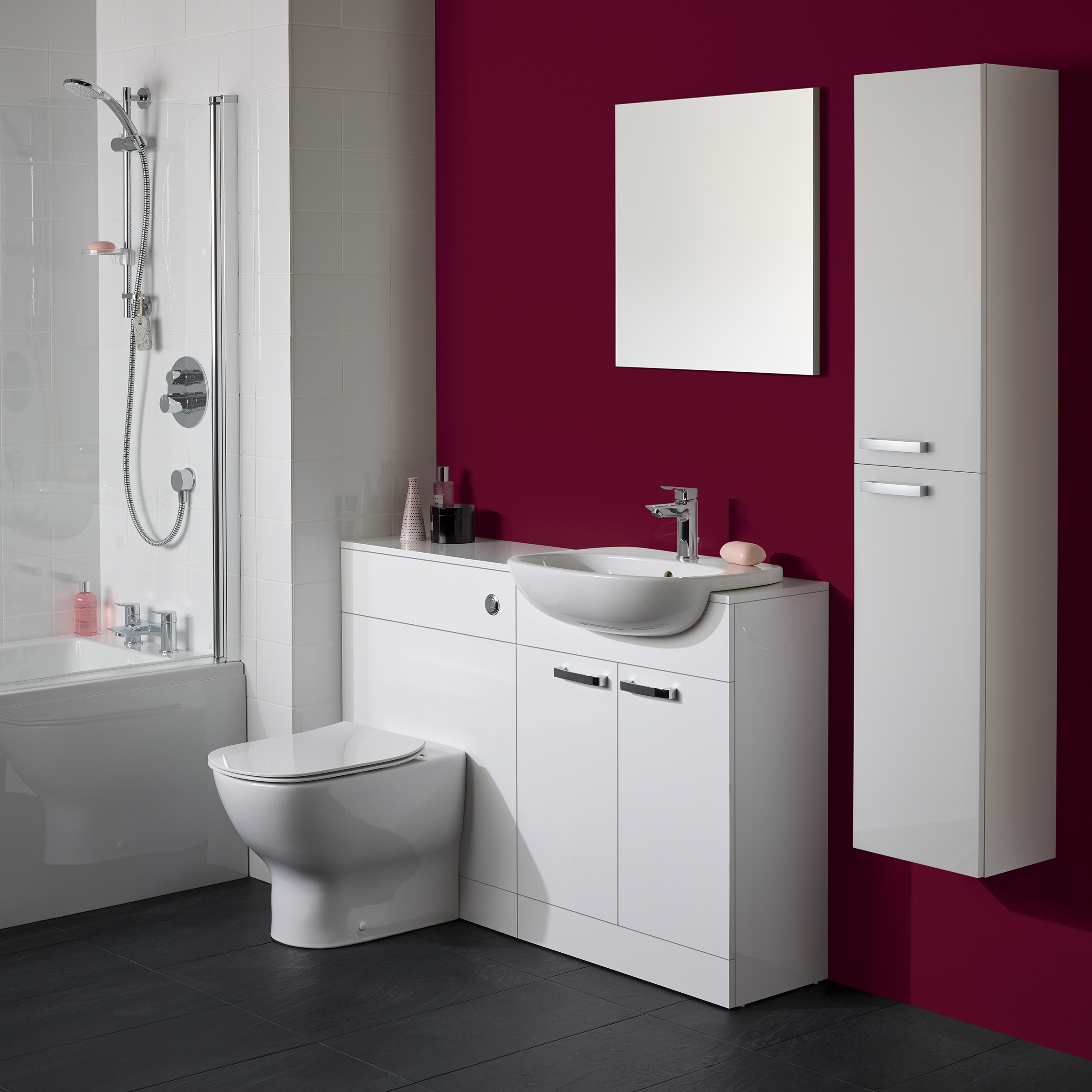 Ideal Standard Tesi Back to Wall Toilet with Aquablade® Flush Technology & Soft Close Seat