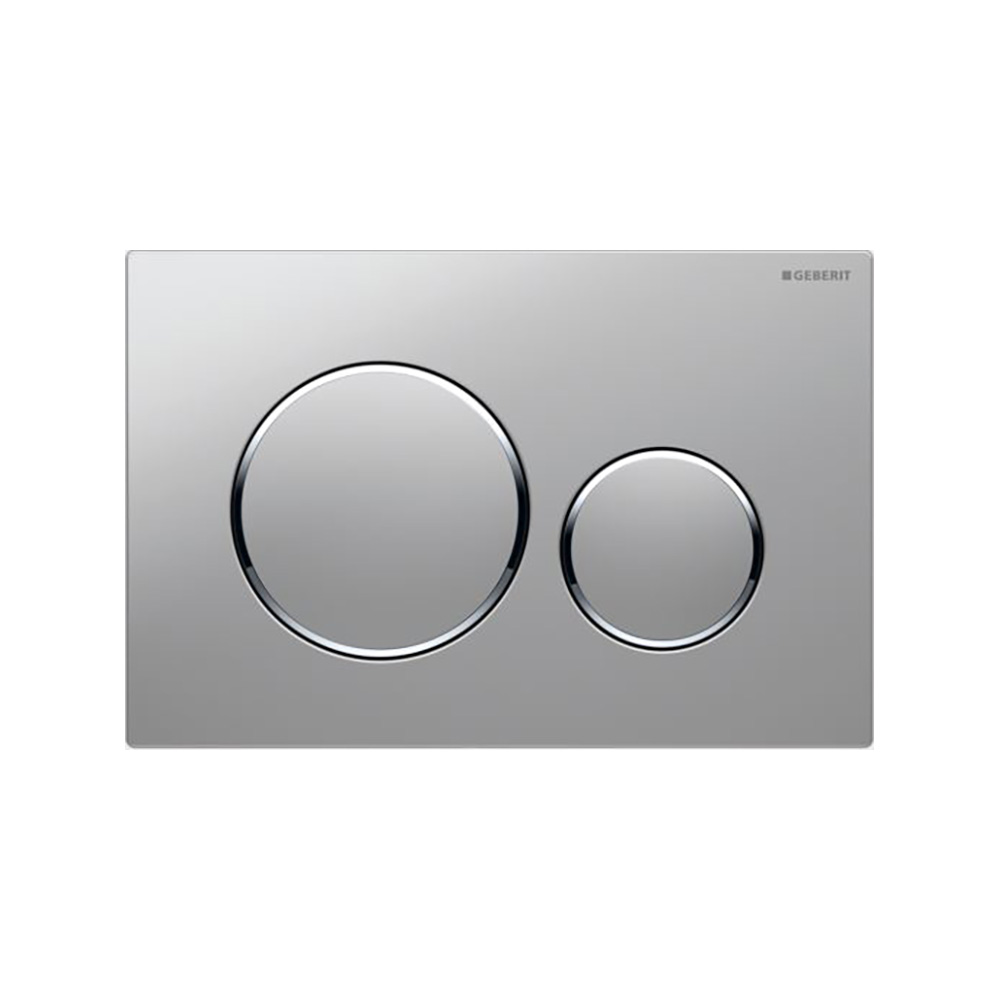 Geberit Sigma20 Dual Flush Plate - Matt/Gloss Chrome