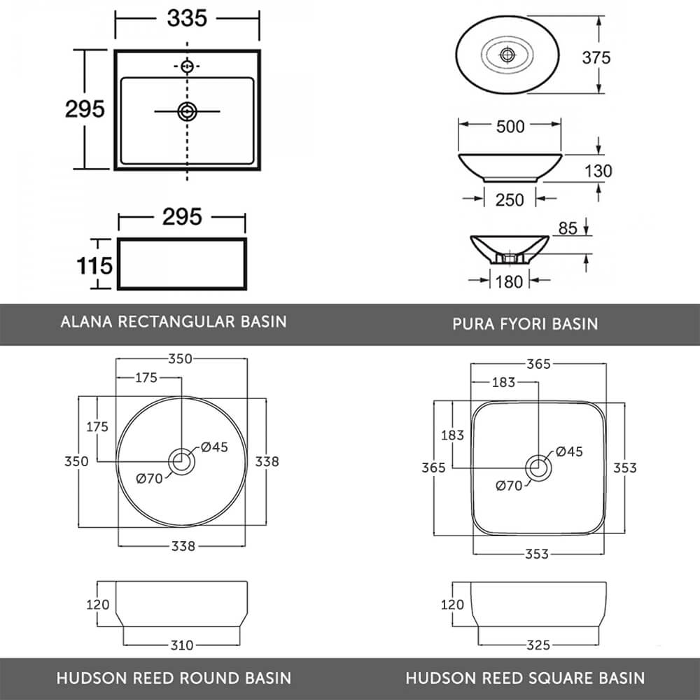 Emily 500mm Floorstanding Unit and Countertop