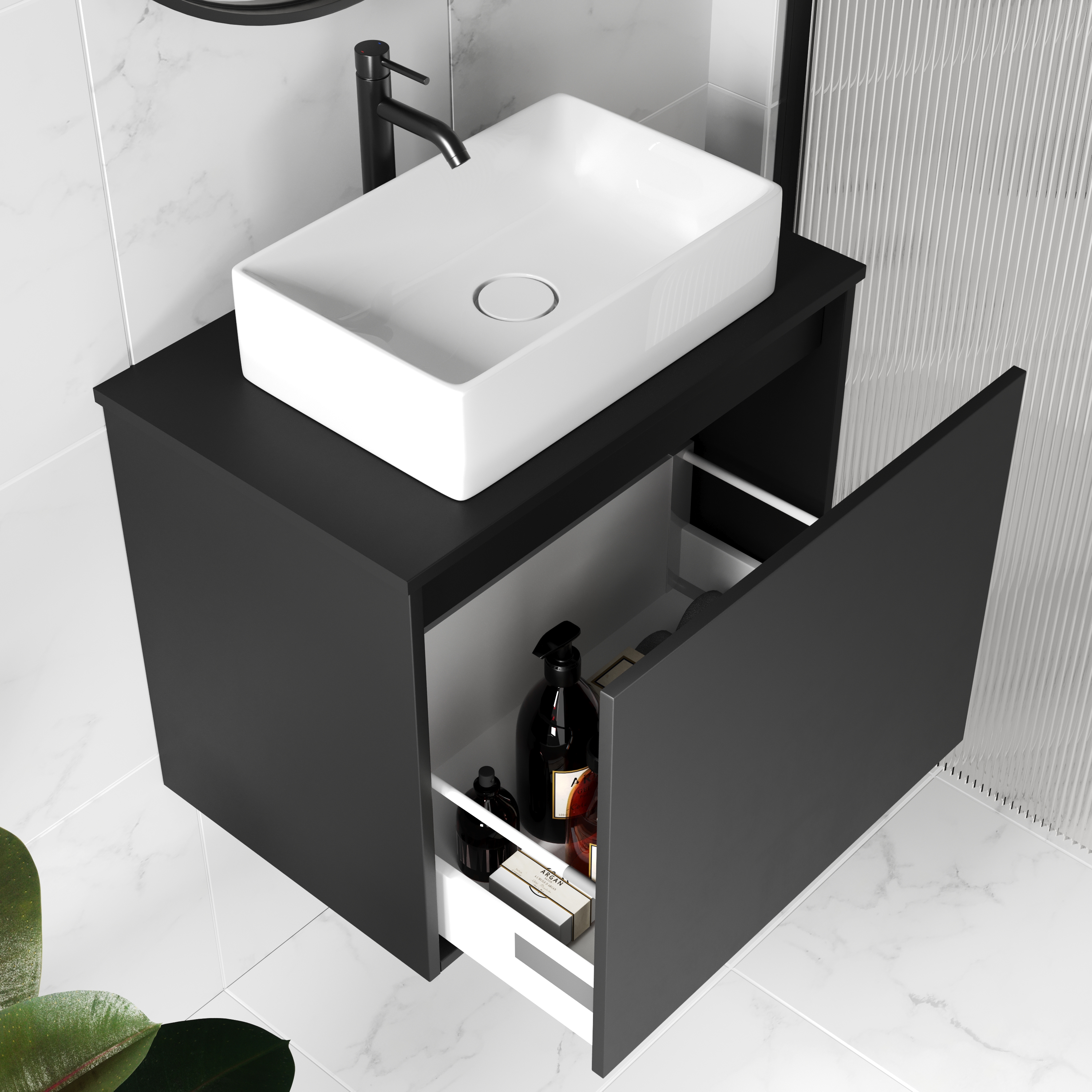 Billy 600mm Wall Hung Vanity Unit & Countertop