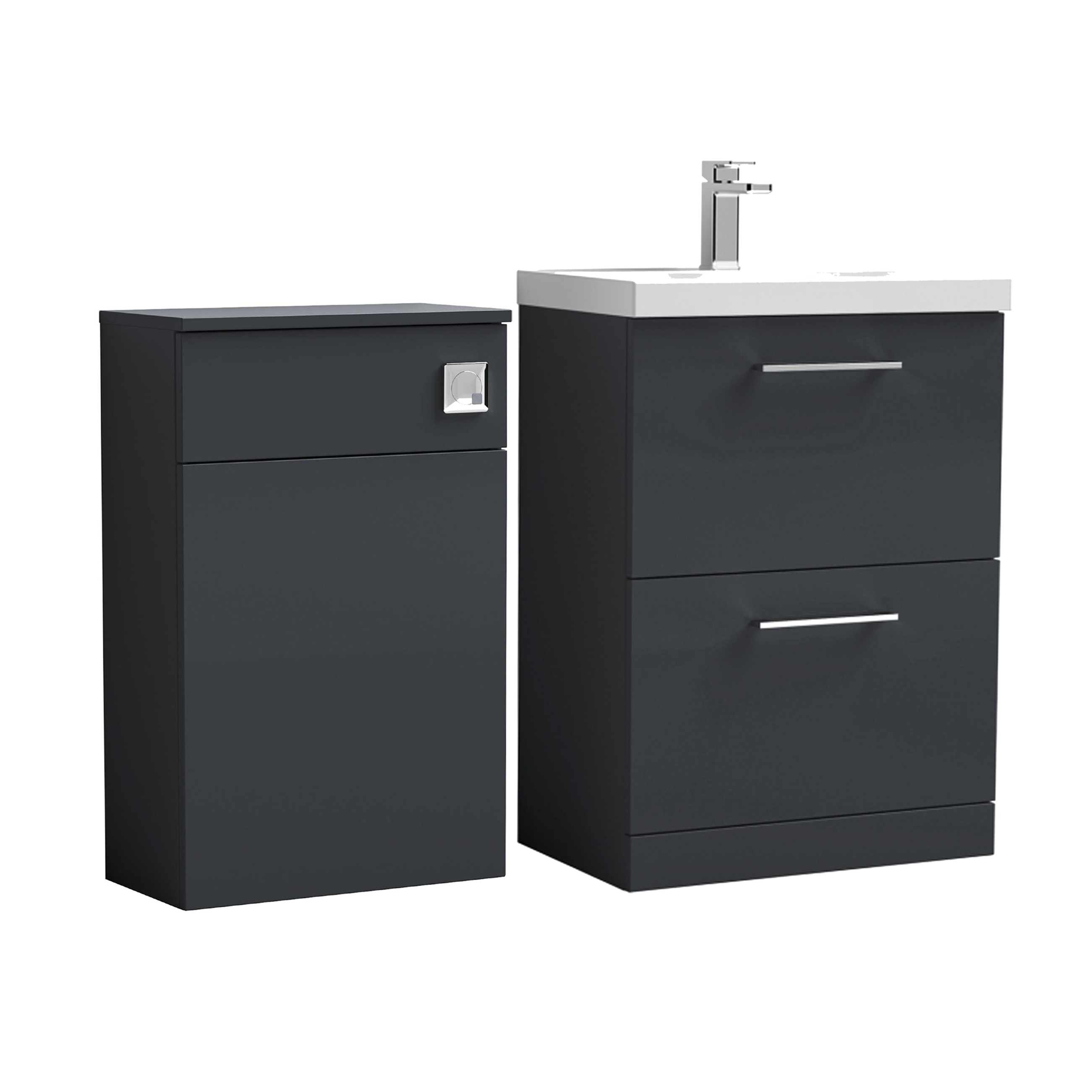 Erin 1100mm 2 Drawer Combination Basin & Toilet Unit