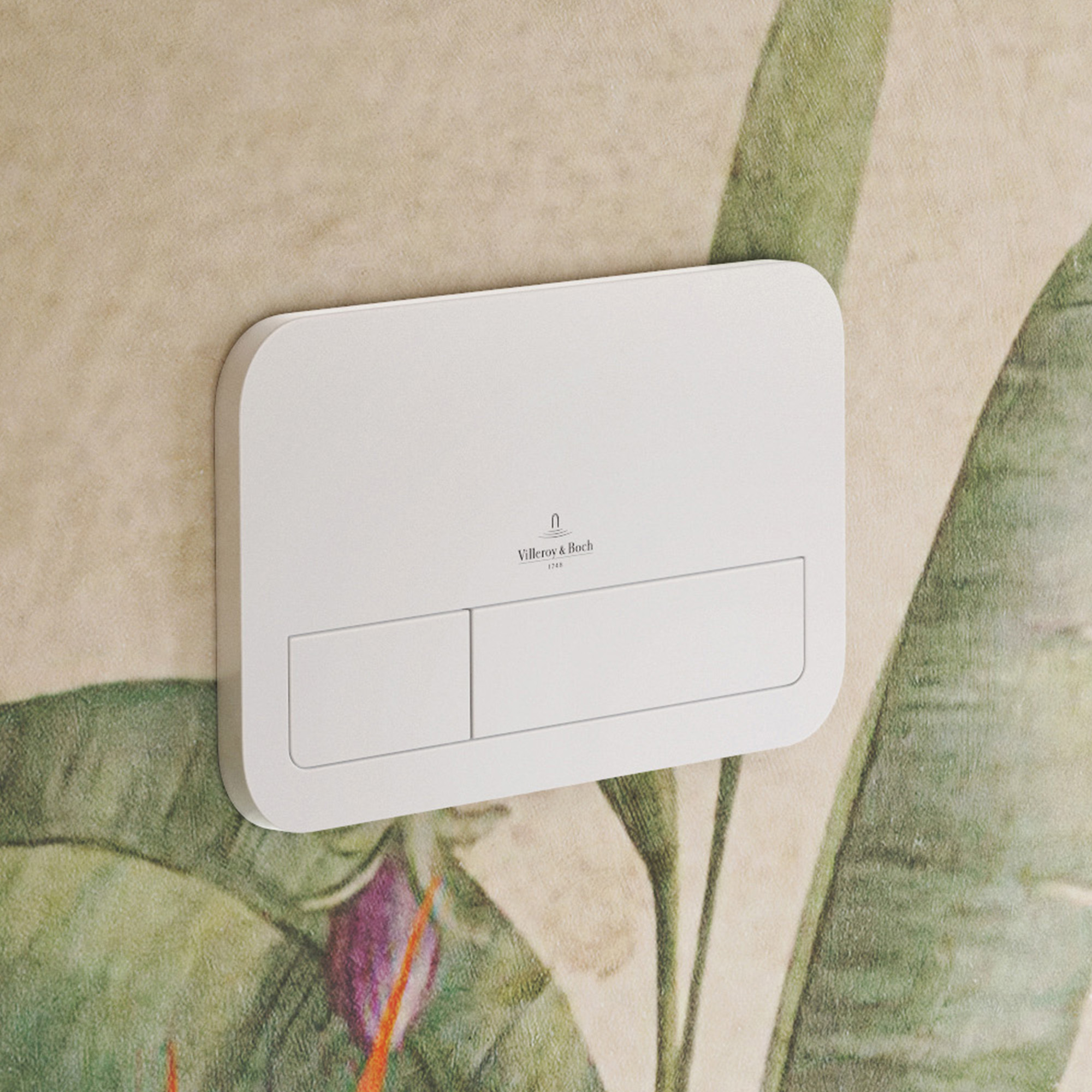Villeroy & Boch ViConnect Dual Flush Plate with Rectangular Buttons