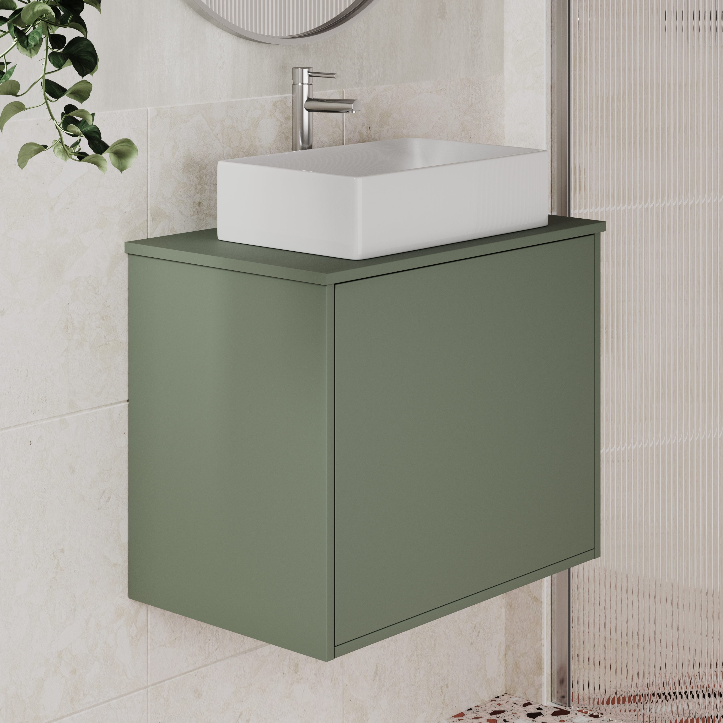 Billy 600mm Wall Hung Vanity Unit & Countertop
