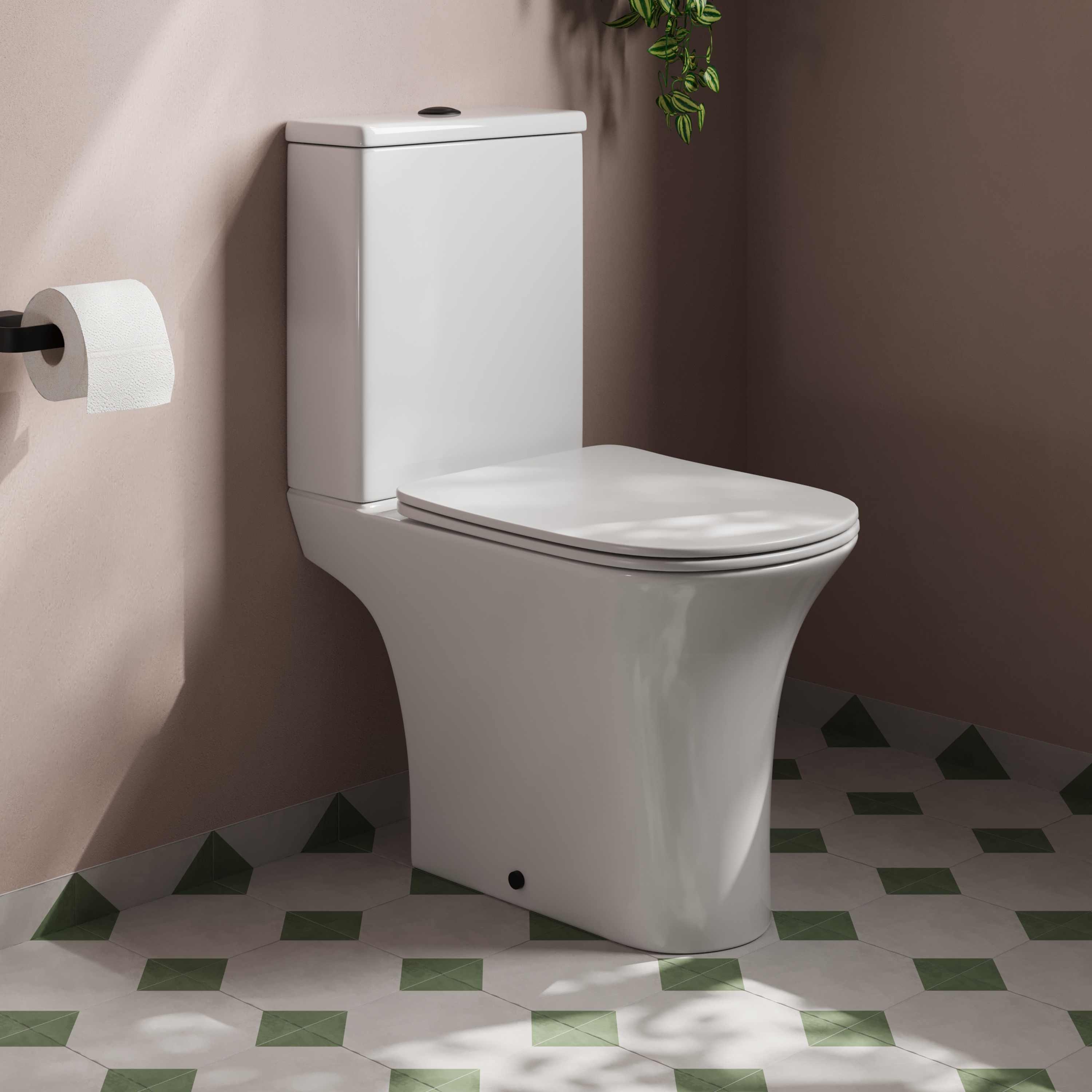 Lydia Rimless Close Coupled Toilet & Soft Close Seat