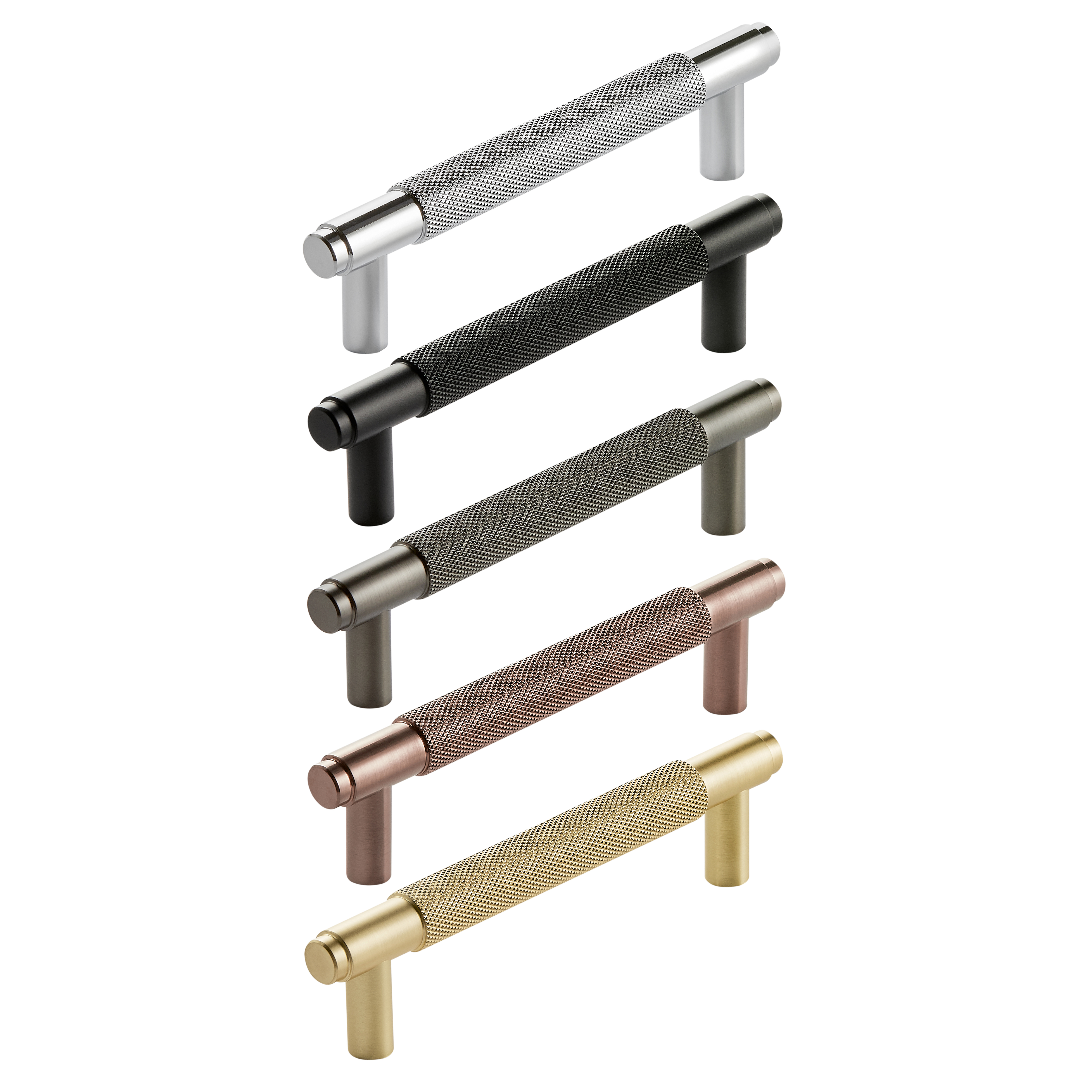 Core Knurled Furniture T-Bar Handle - 128mm Centres