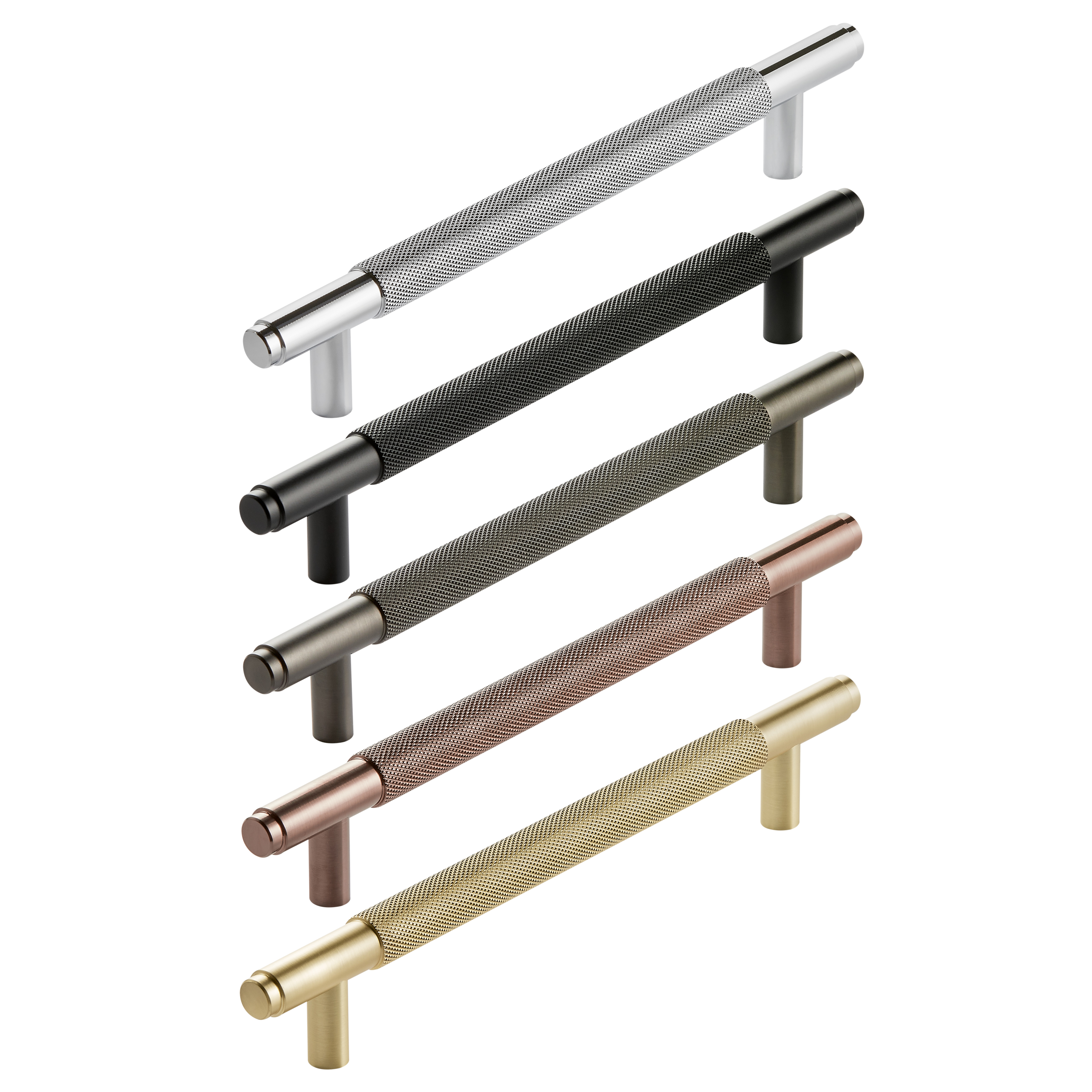 Core Knurled Furniture T-Bar Handle - 192mm Centres