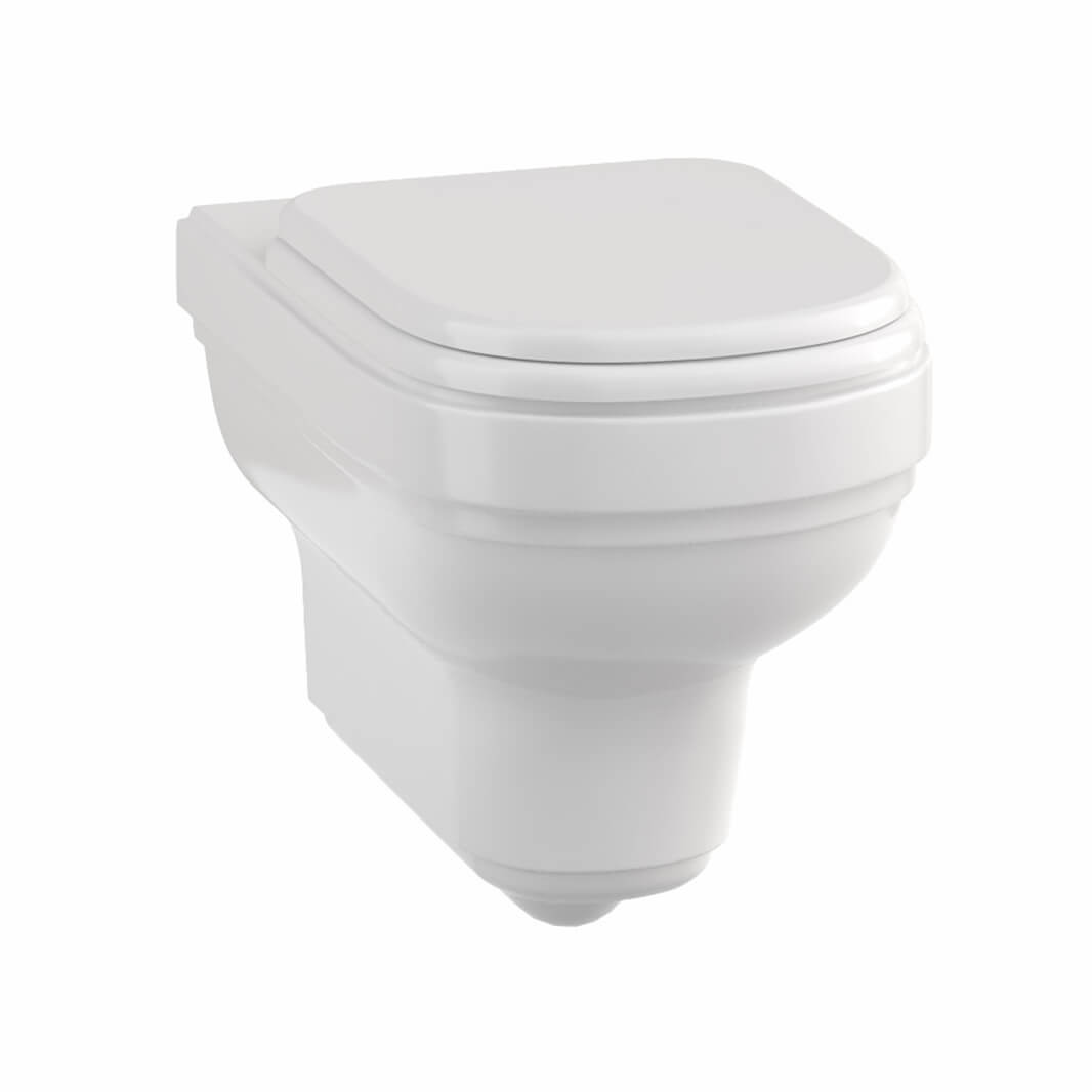 Burlington Riviera Wall Hung Toilet with Soft Close Seat