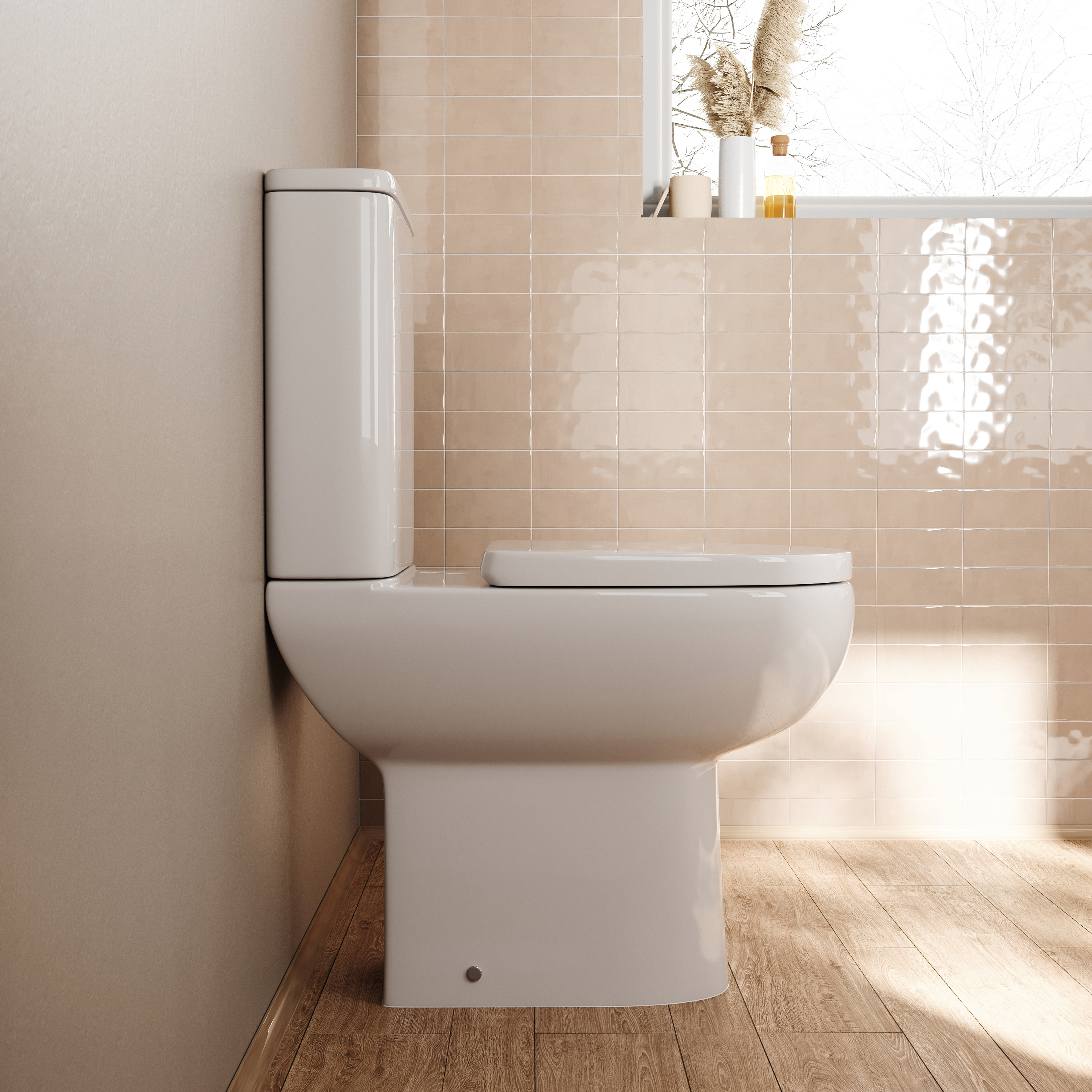 Anderson Rimless Comfort Height Close Coupled Toilet & Soft Close Seat