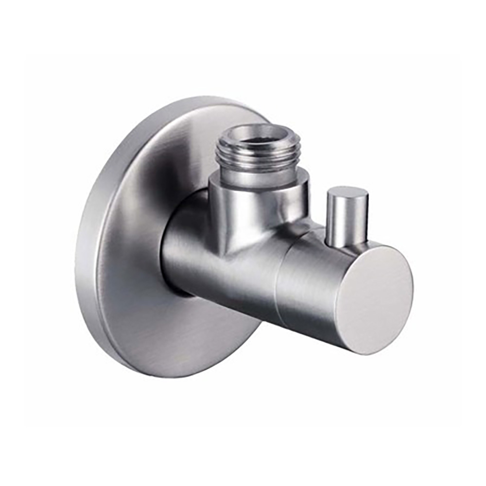 Inox Brushed Stainless Steel Angled On/Off Valve